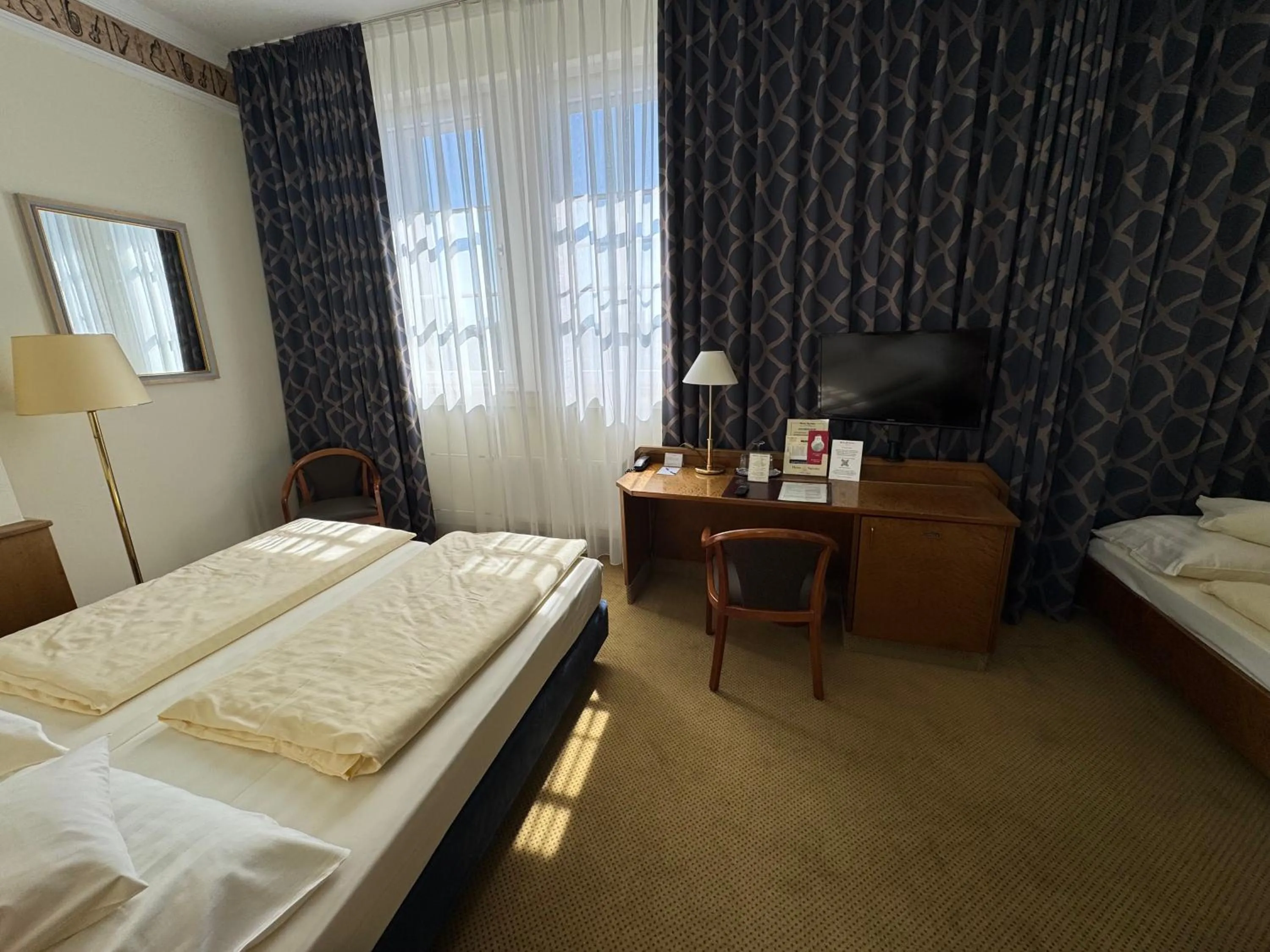 Bed in Hotel Viktoria