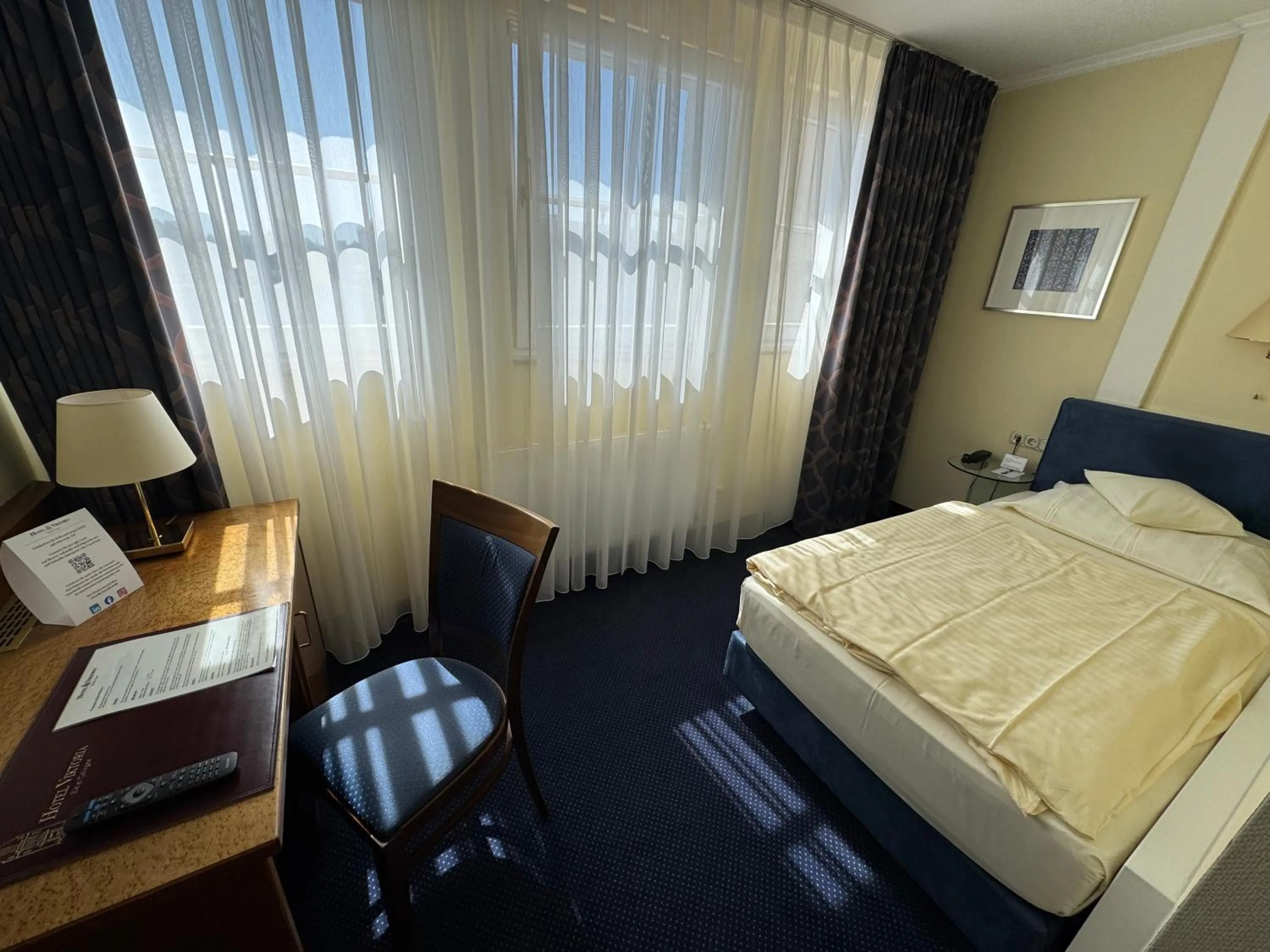 Bed in Hotel Viktoria