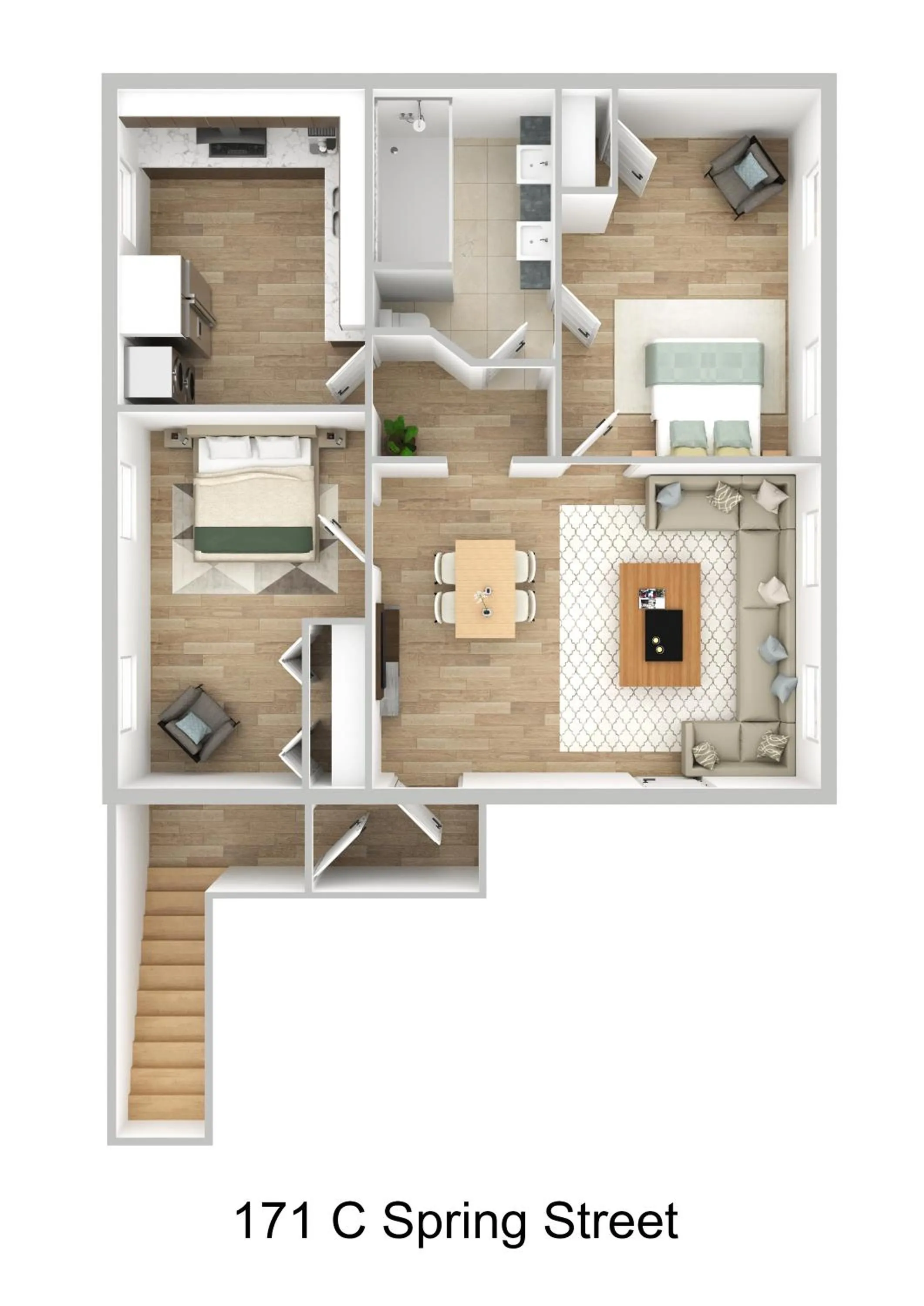 Floor plan in The Quarters on Spring