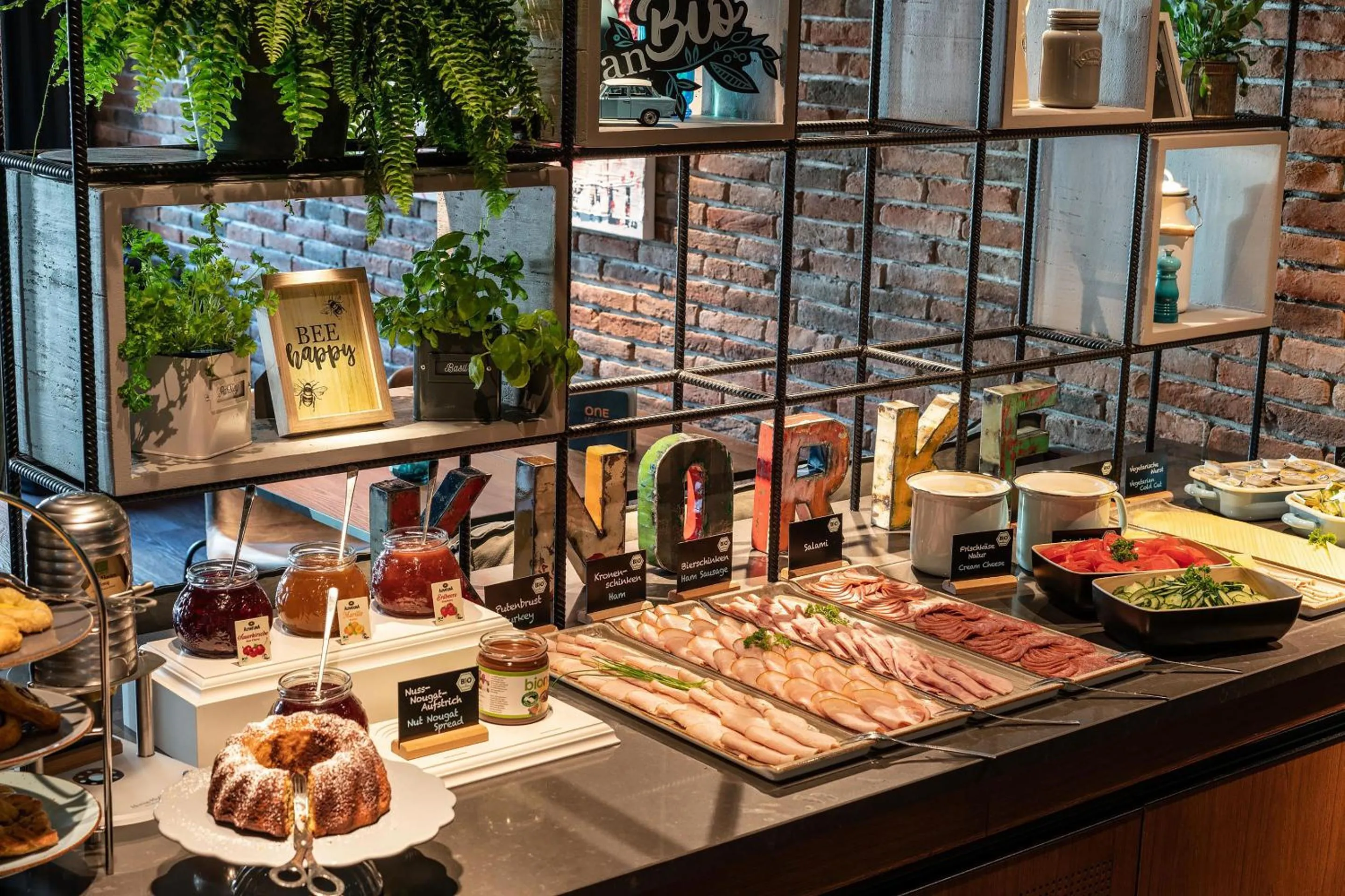 Buffet breakfast in Motel One Berlin Mitte
