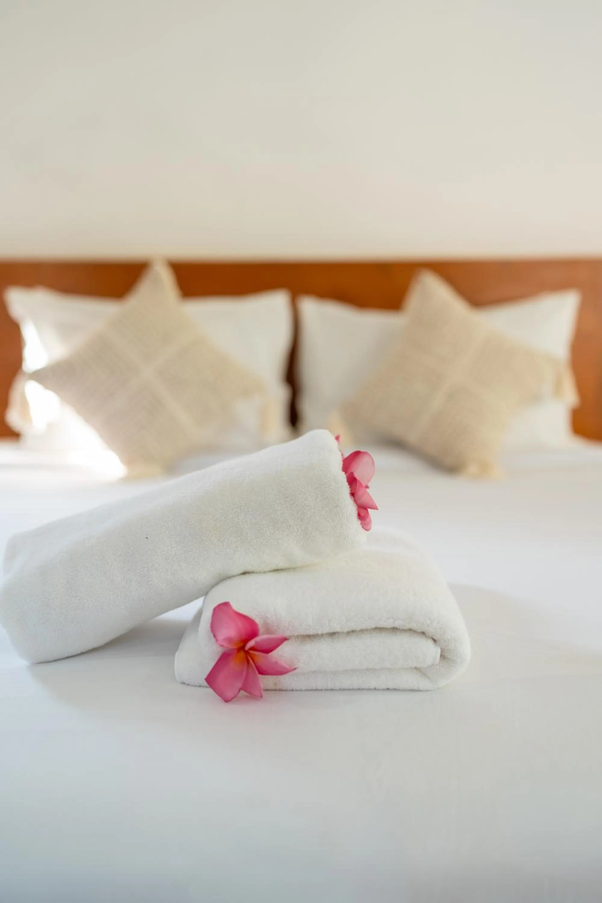 Bed in Nusa Indah Onai Hotel