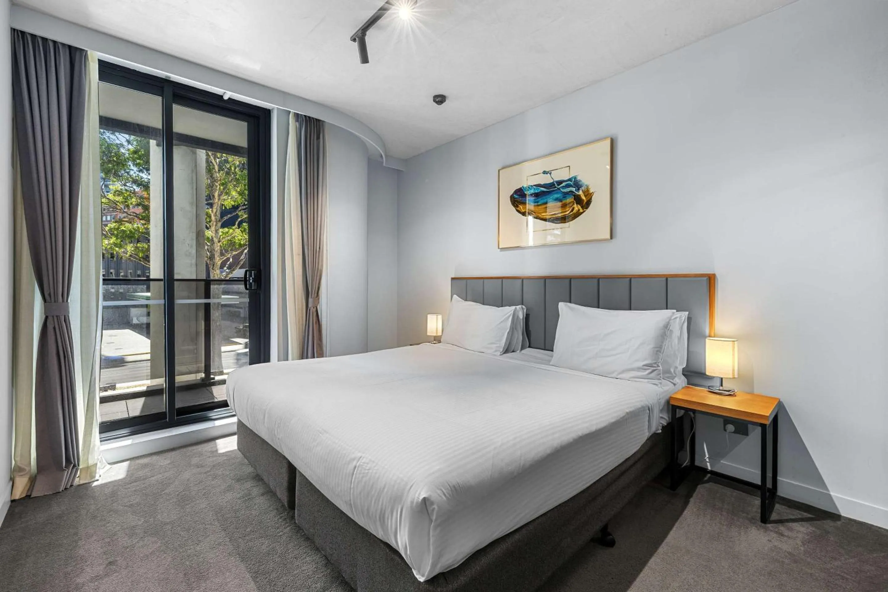 Bedroom, Bed in Clarion Apartments South Melbourne