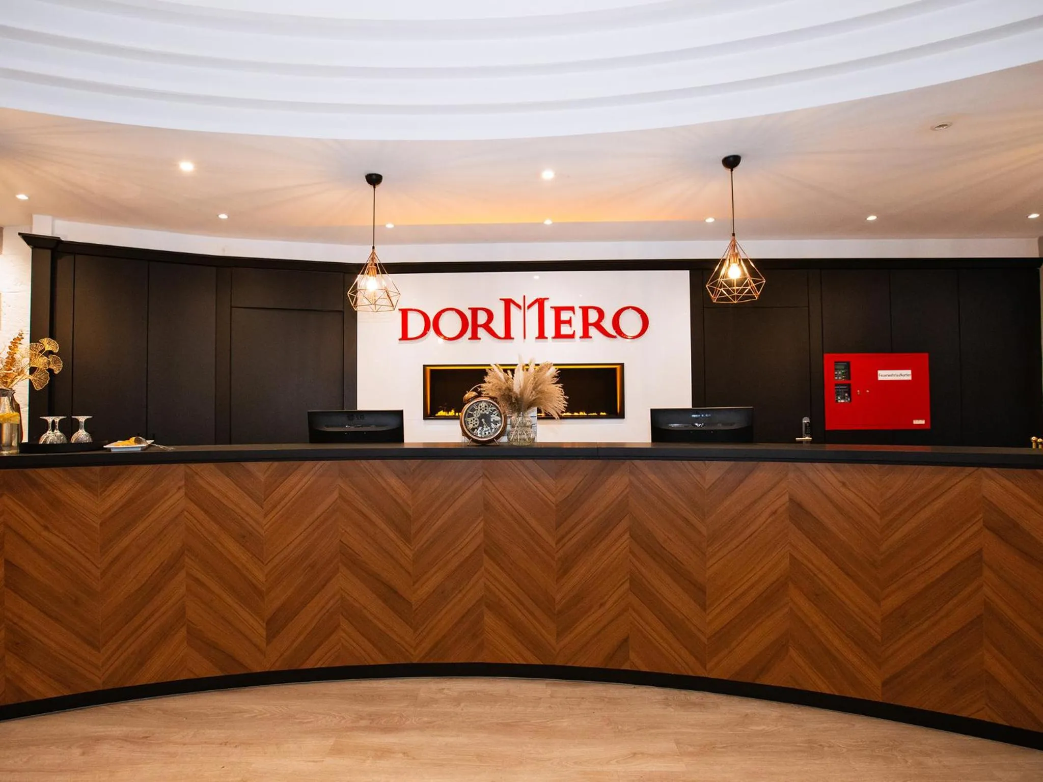 Lobby or reception in DORMERO Hotel Worms