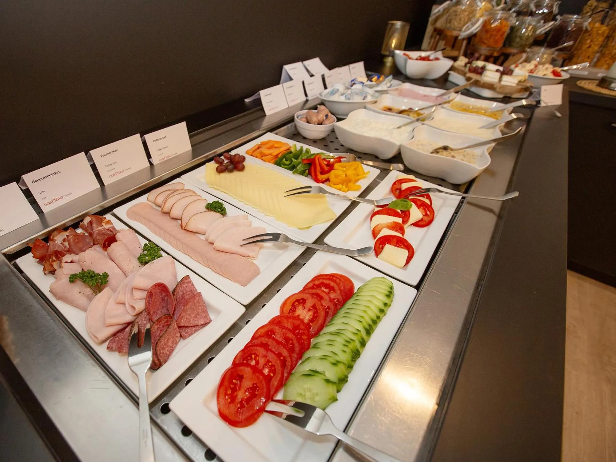 Buffet breakfast in DORMERO Hotel Worms