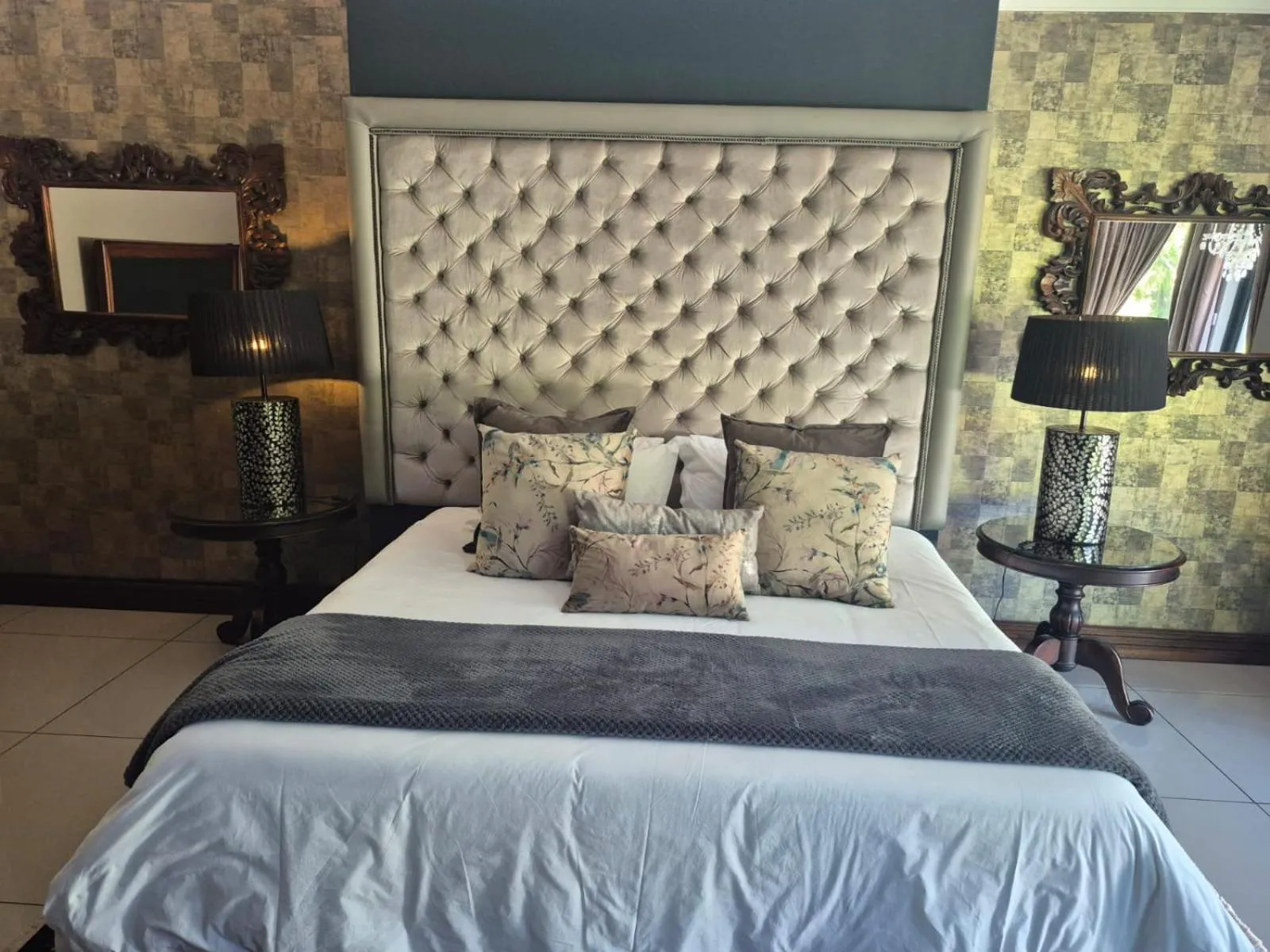 Decorative detail, Bed in Potch Manor Guest House