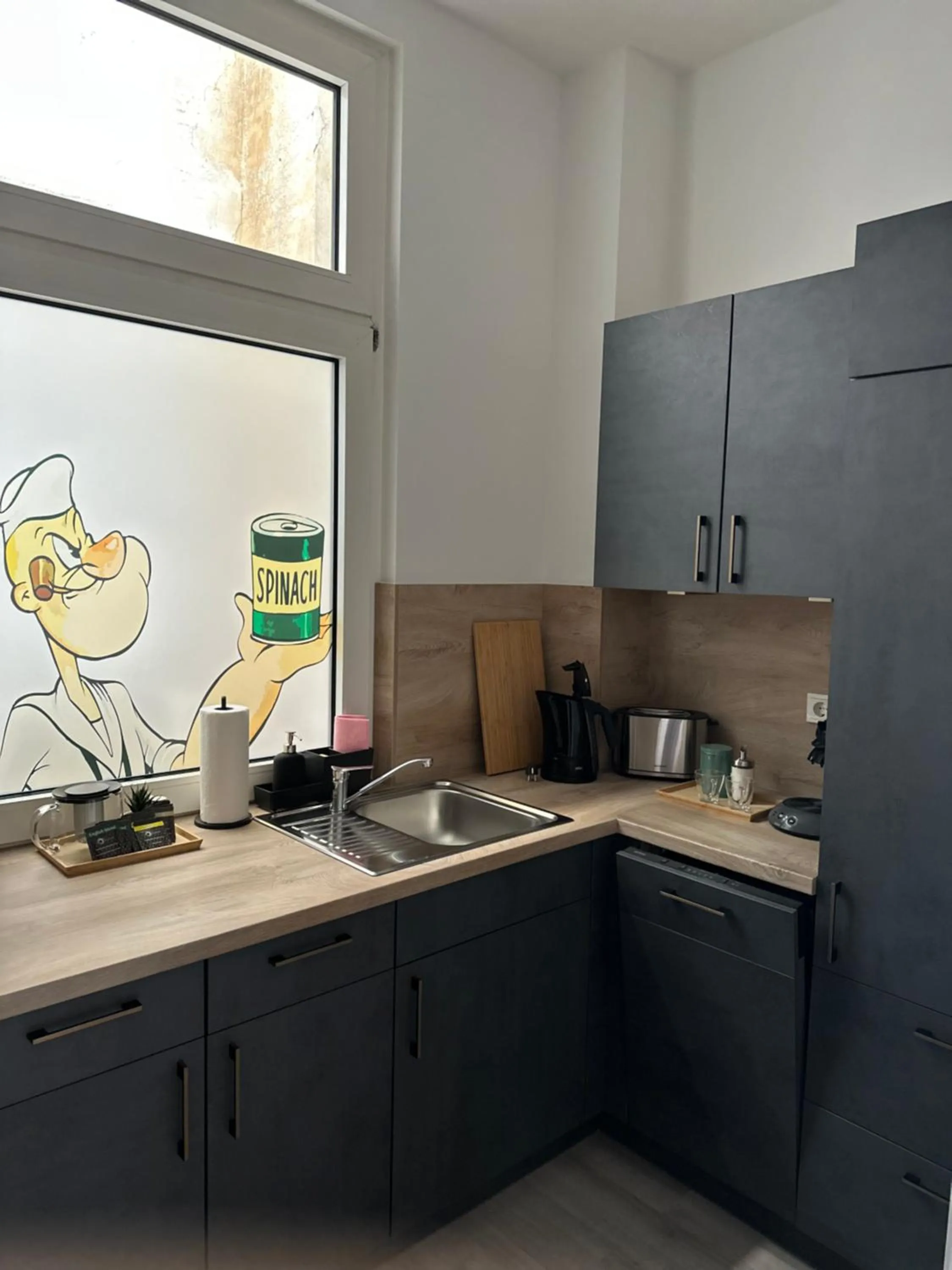 Kitchen or kitchenette in Hotel DH -Deutsches Haus-