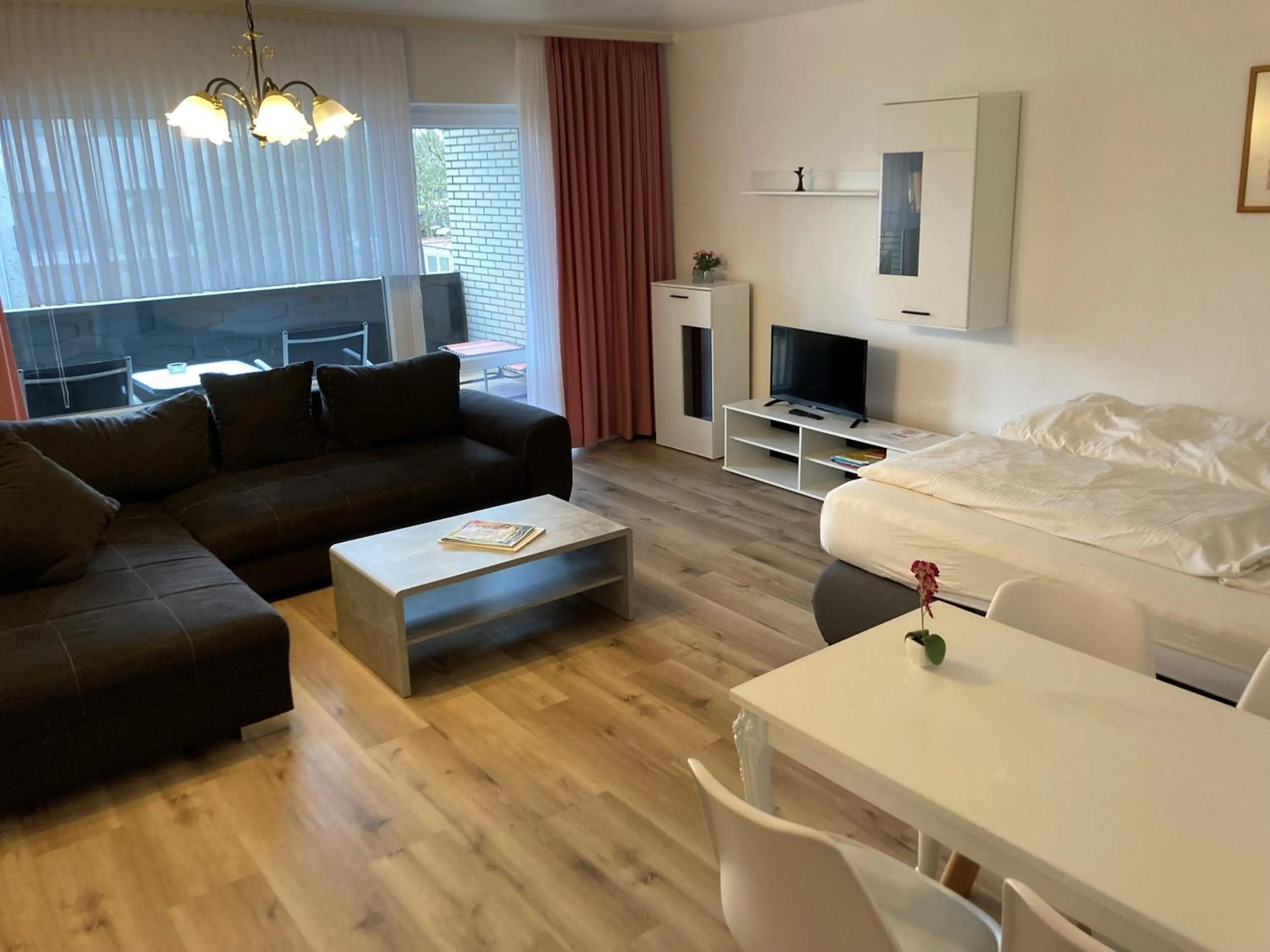 Bed in Familien- und Aparthotel Strandhof