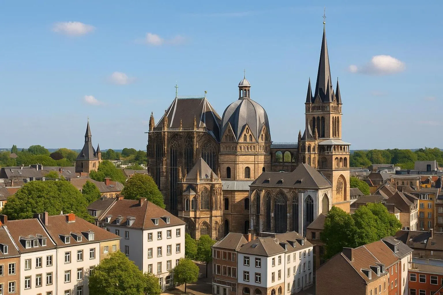 City view in bp24 Hotel Aachen