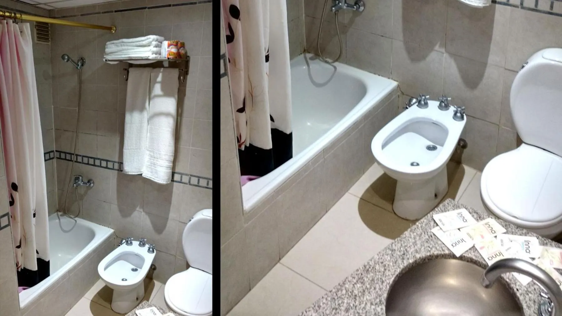 Bathroom in obelisco hoteles