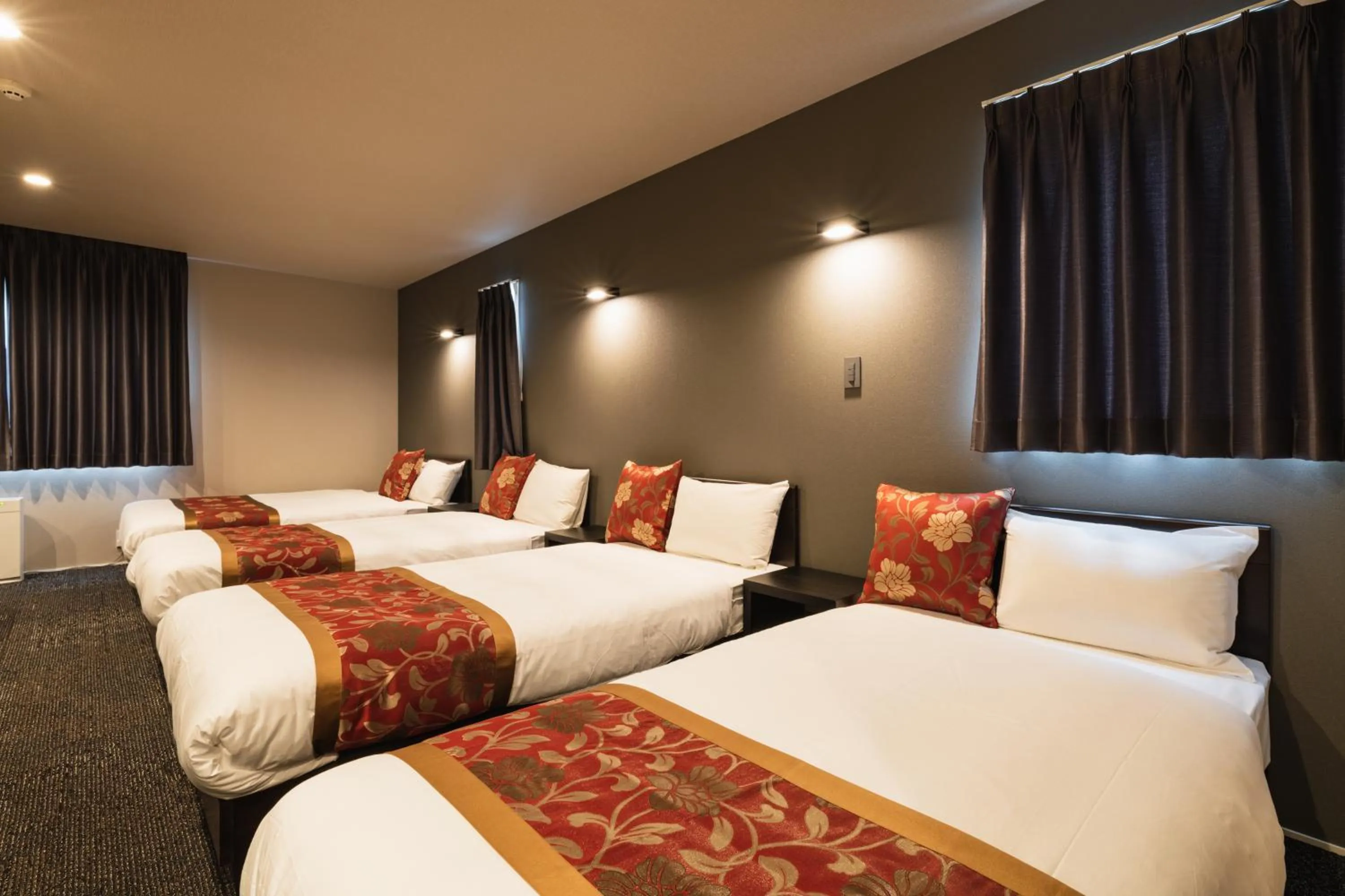 Photo of the whole room, Bed in GRAND BASE Nagasaki City