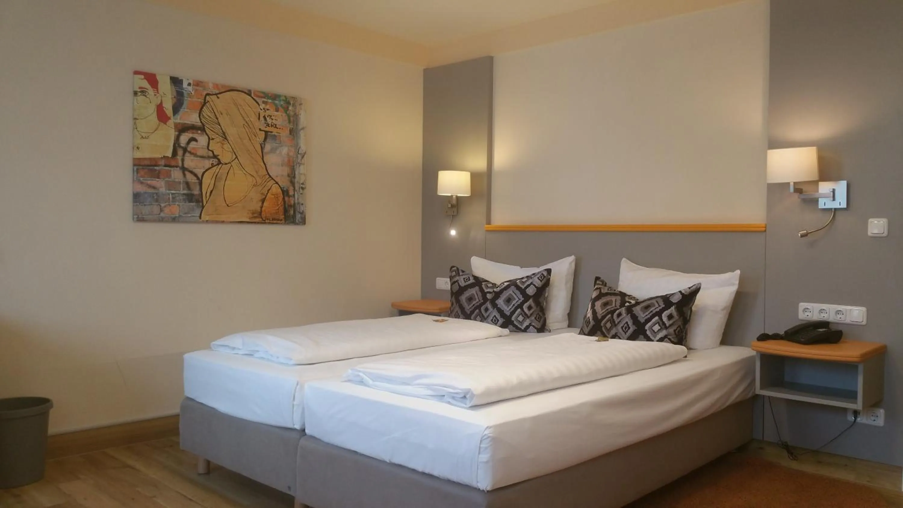 Bed in Hotel Cristal