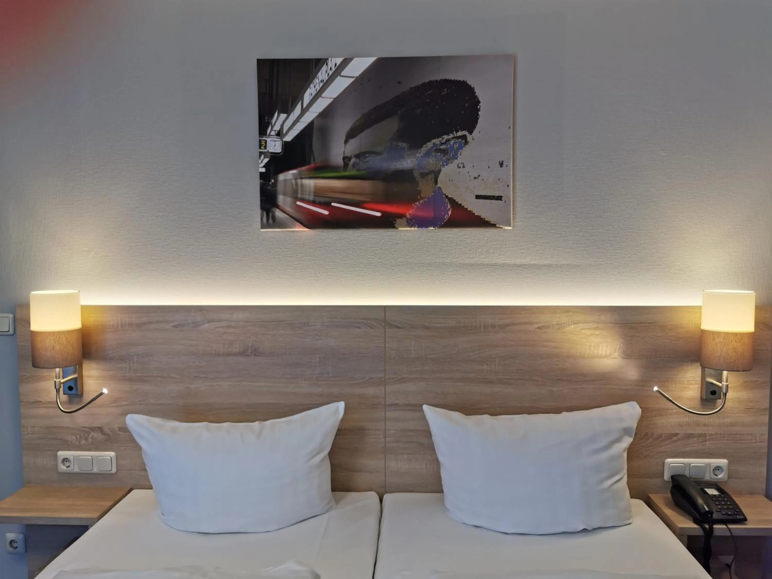 Bed in Hotel Cristal