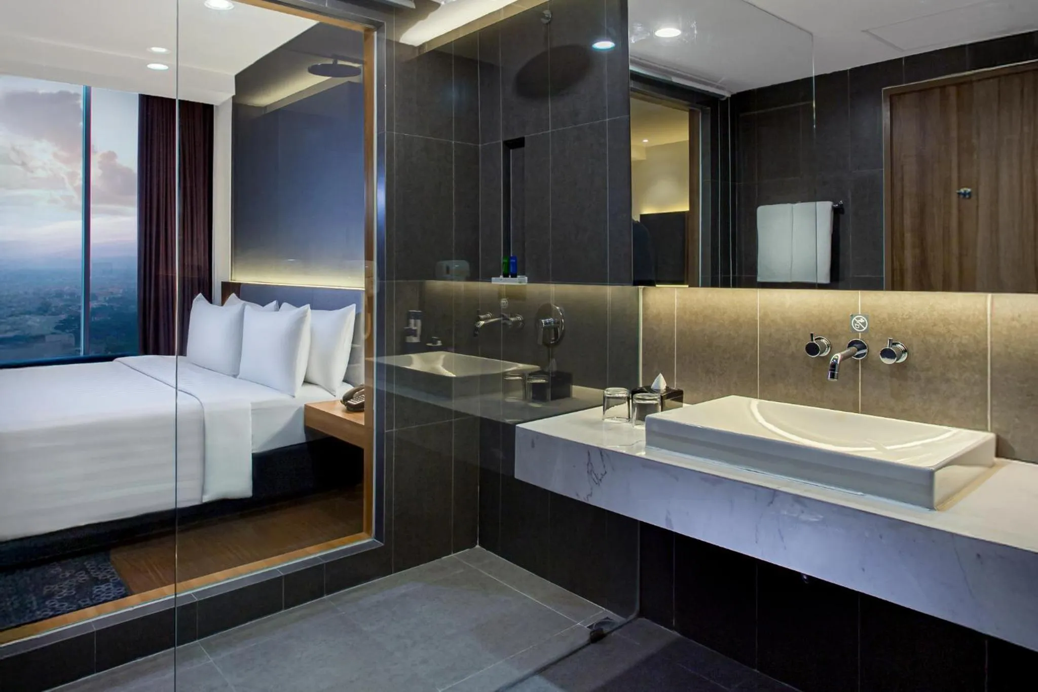 Bathroom, Bed in Aston Sidoarjo City Hotel & Conference Center