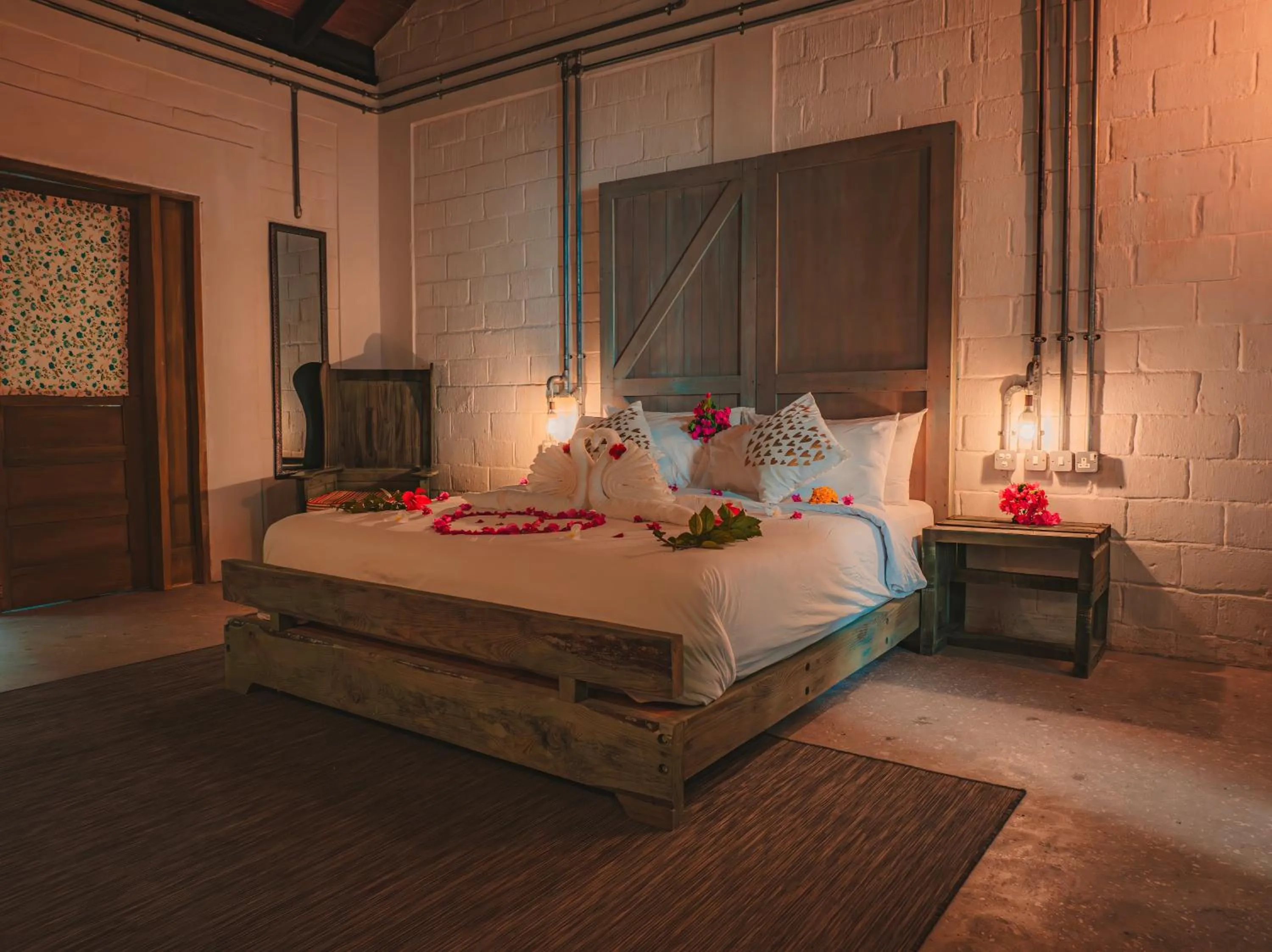 Bed in Mi Lugar Maldives