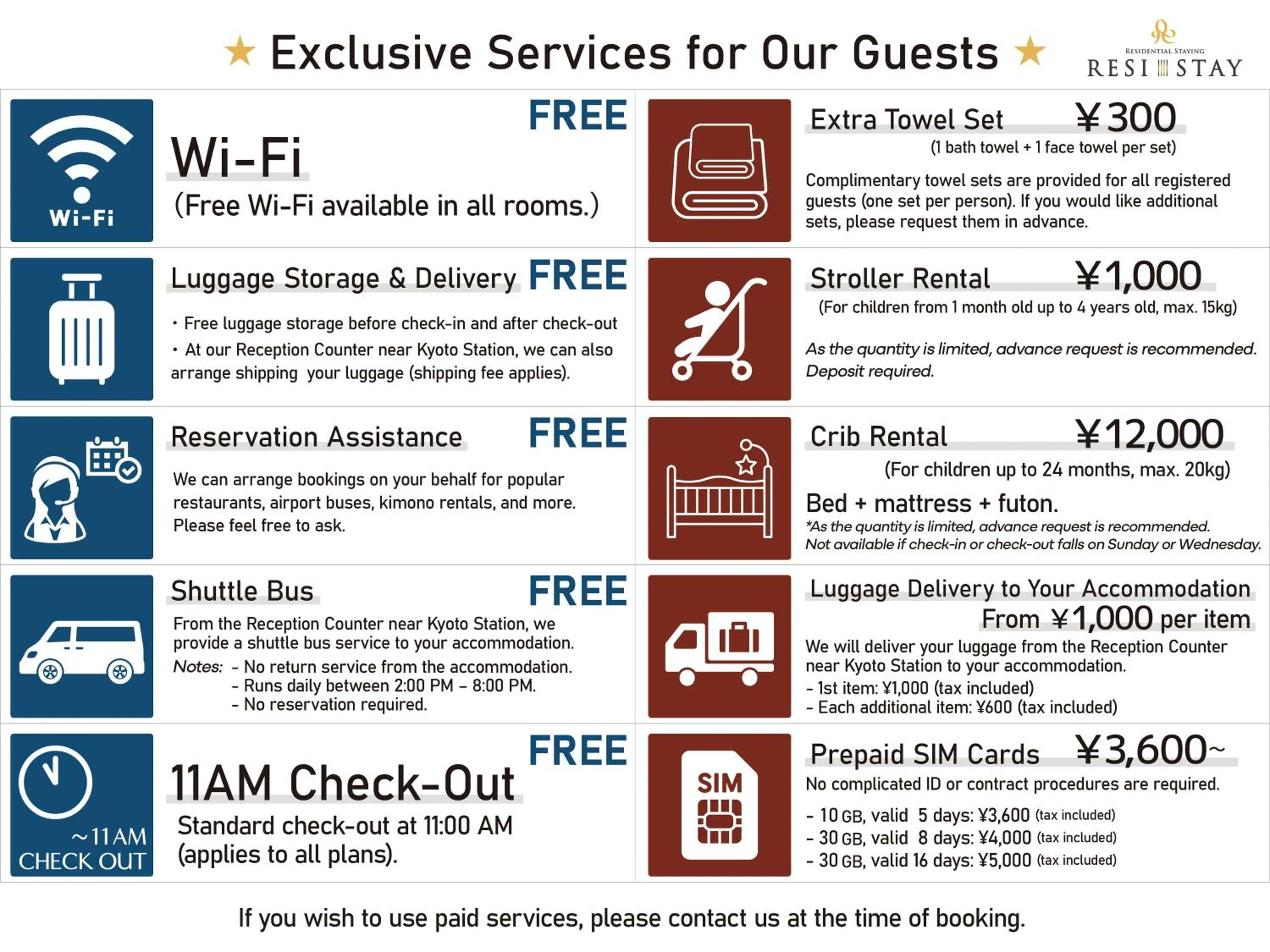 Text overlay in RESI STAY ANDON