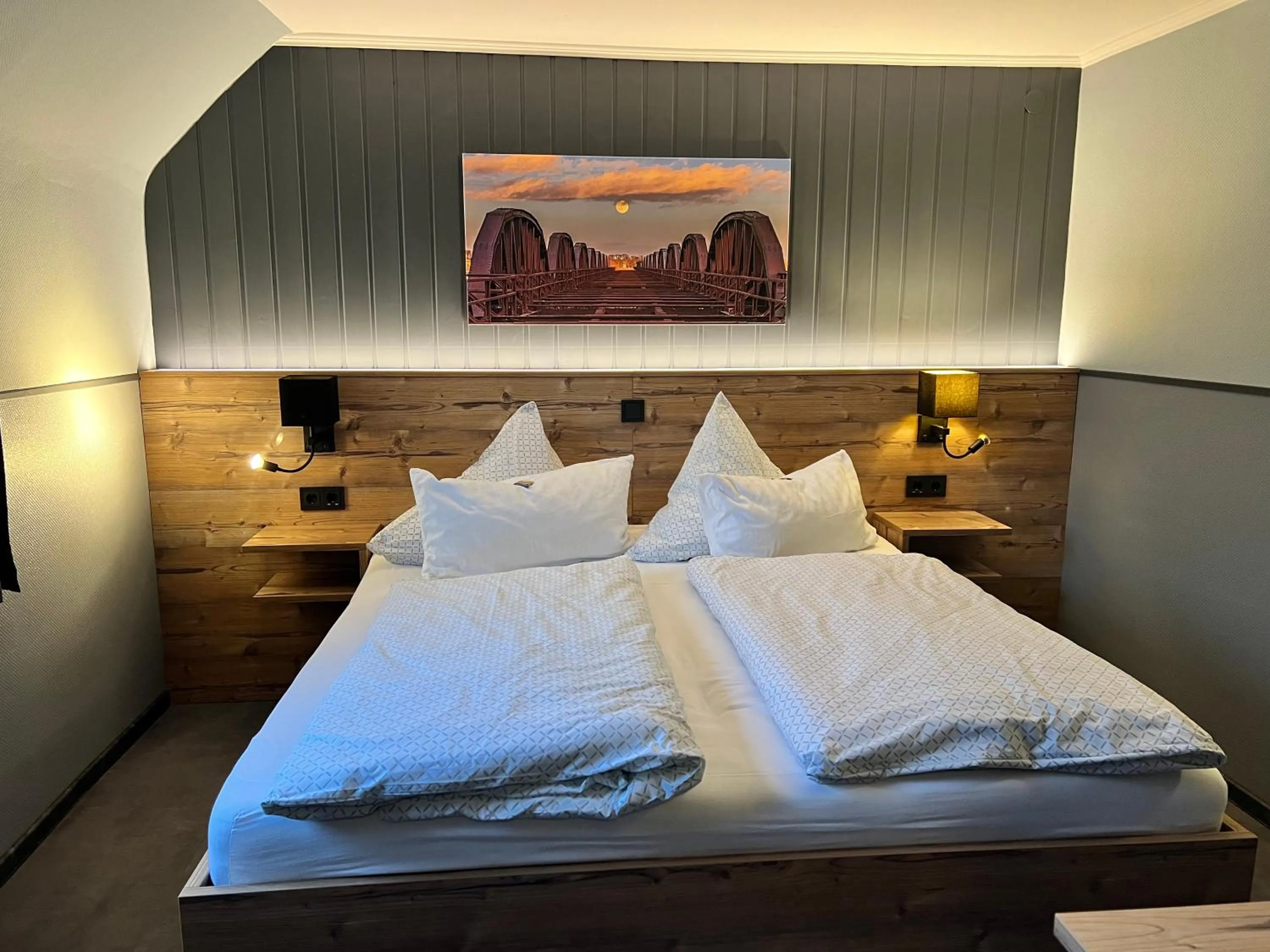 Bed in Hotel Steinhagen