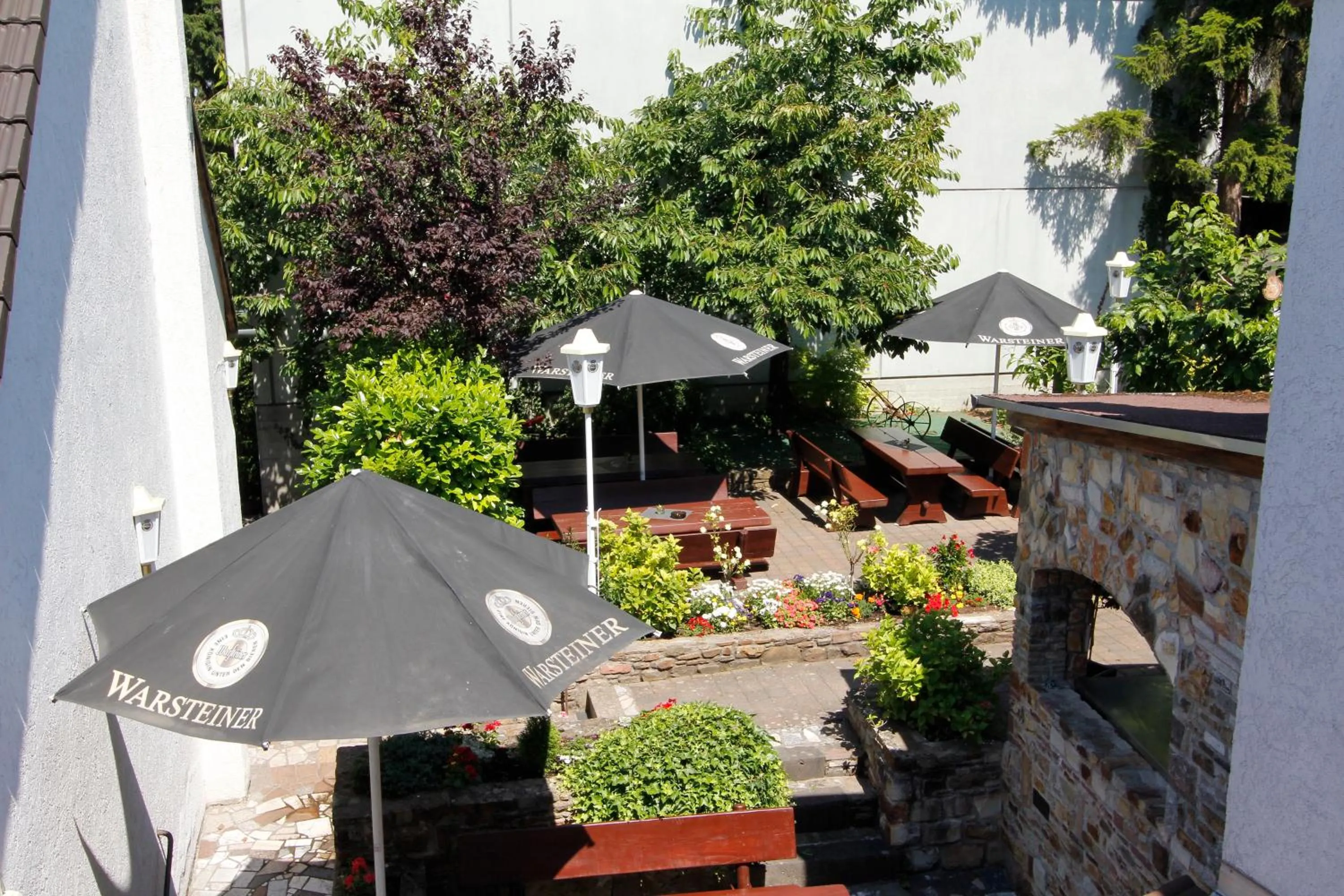 Garden view in Hotel Adria Stuben