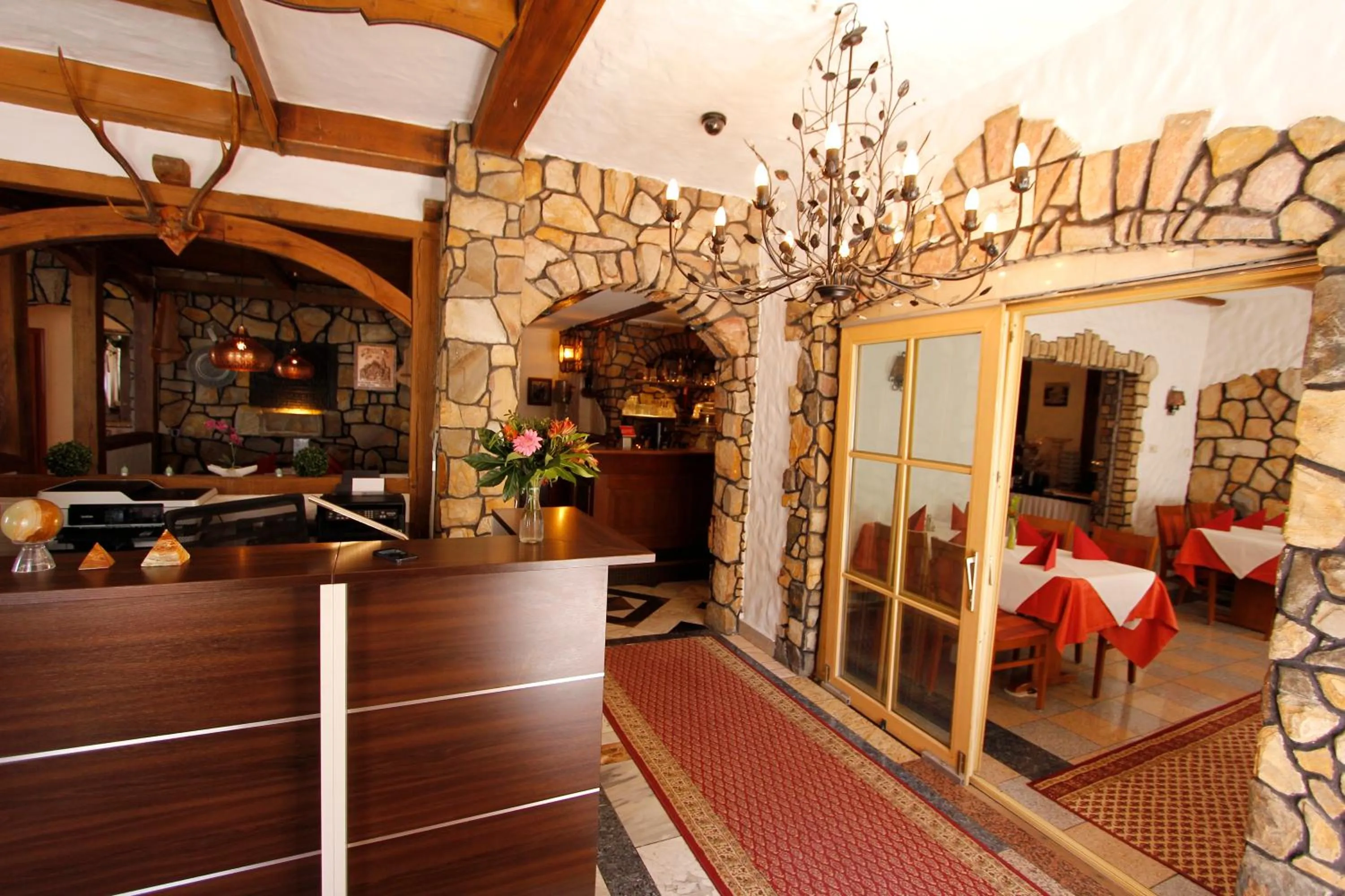 Lobby or reception in Hotel Adria Stuben