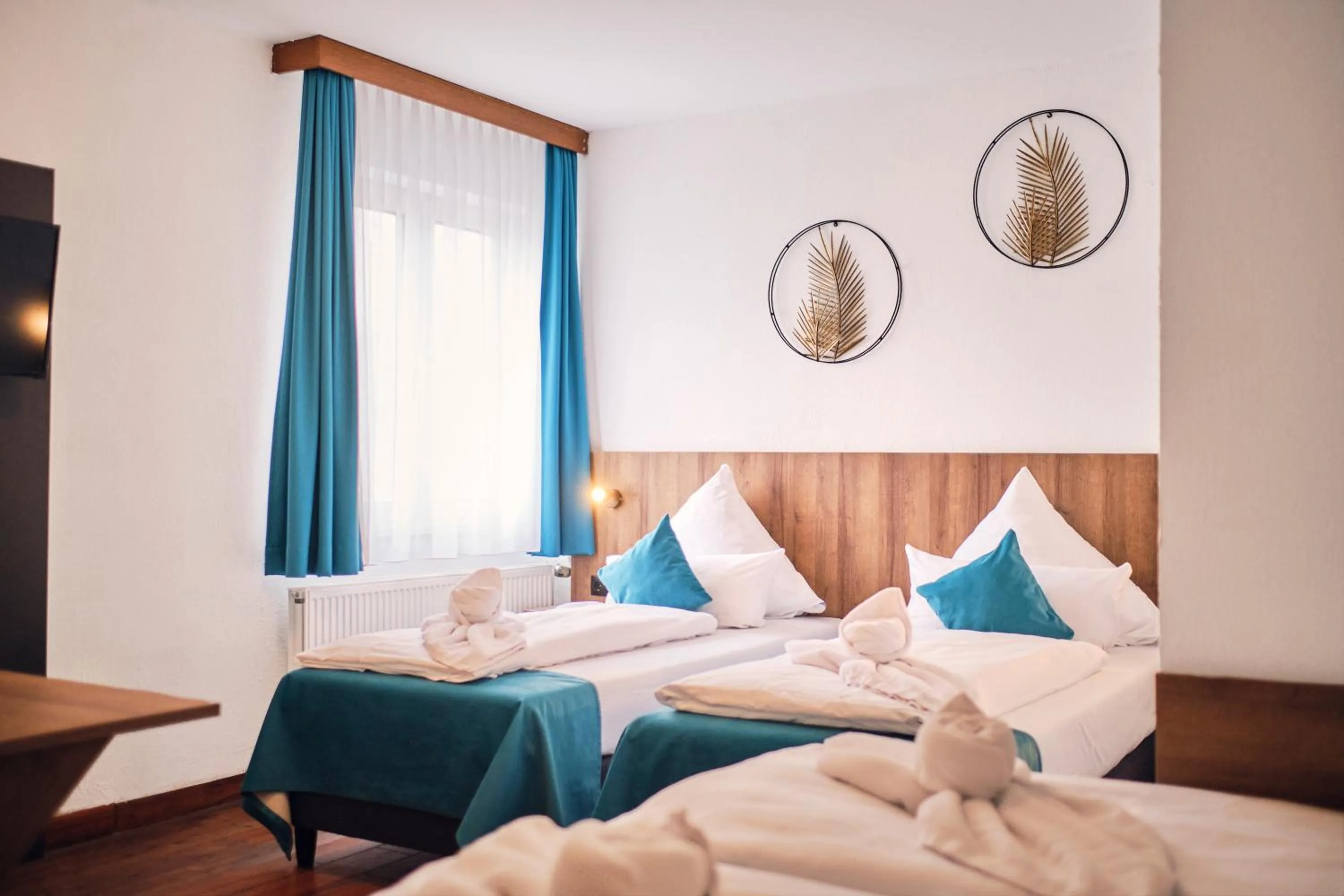 Bed in Hotel Hansa Stuttgart City