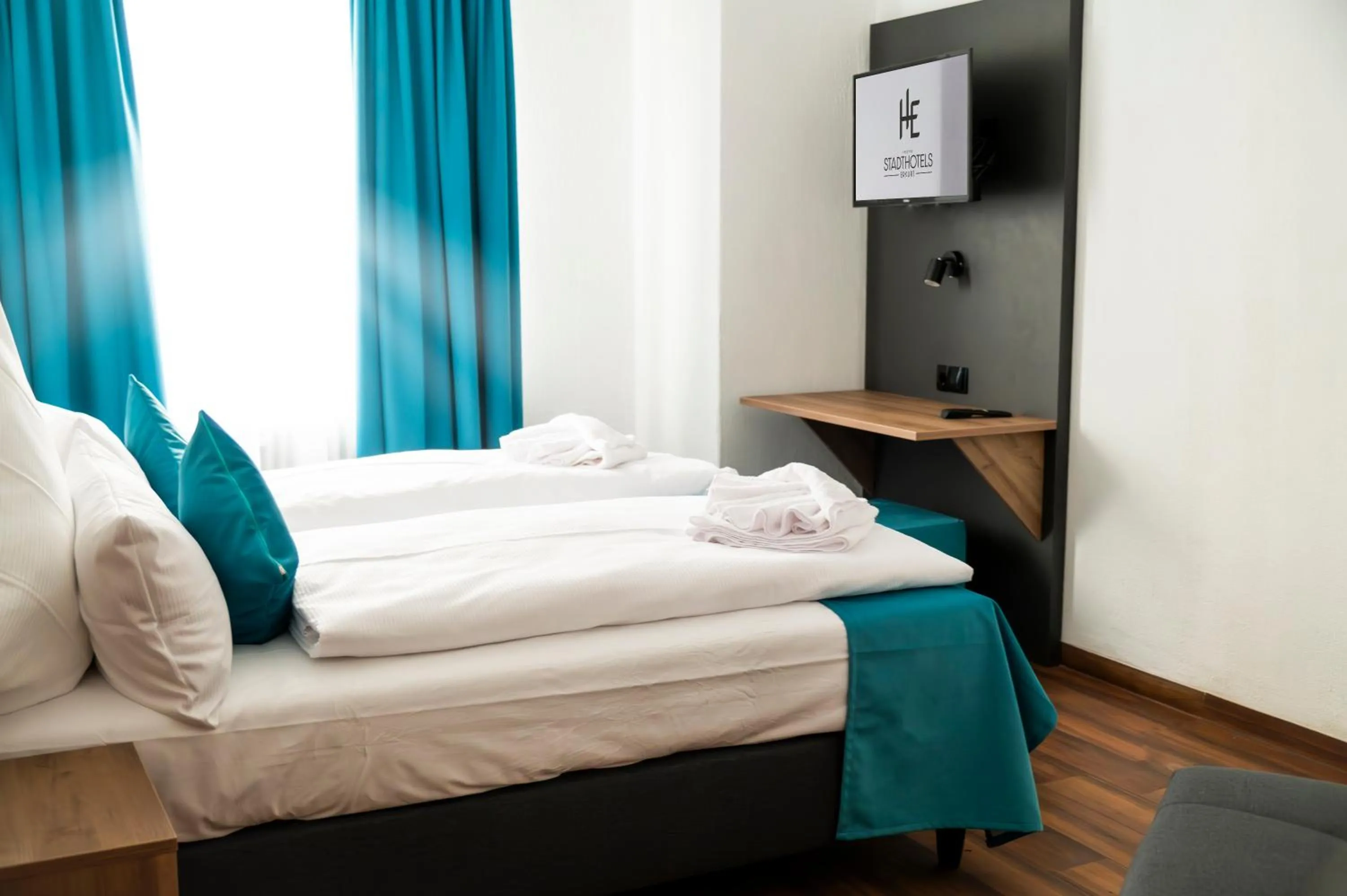 Bed in Hotel Hansa Stuttgart City