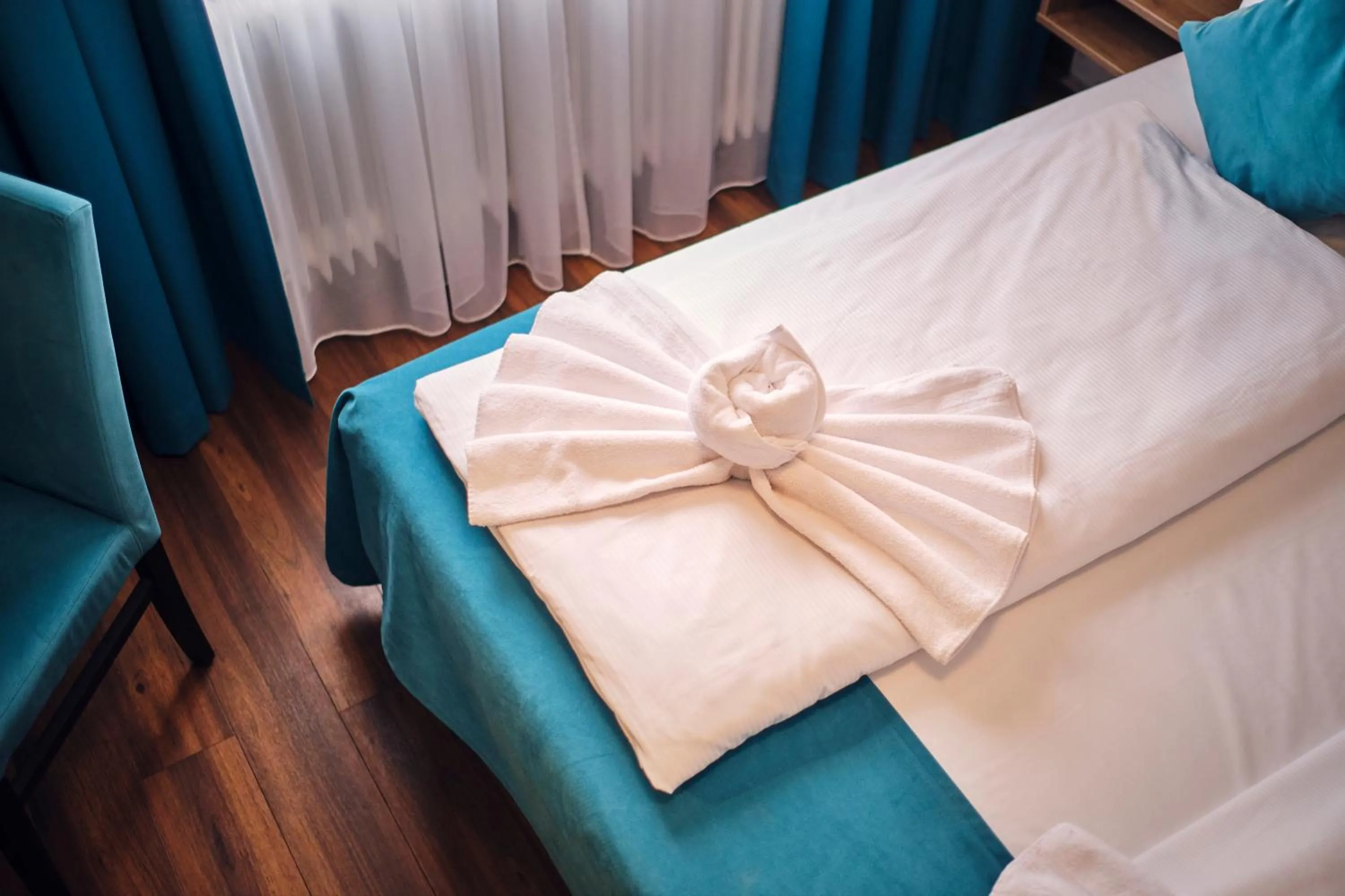 Bed in Hotel Hansa Stuttgart City