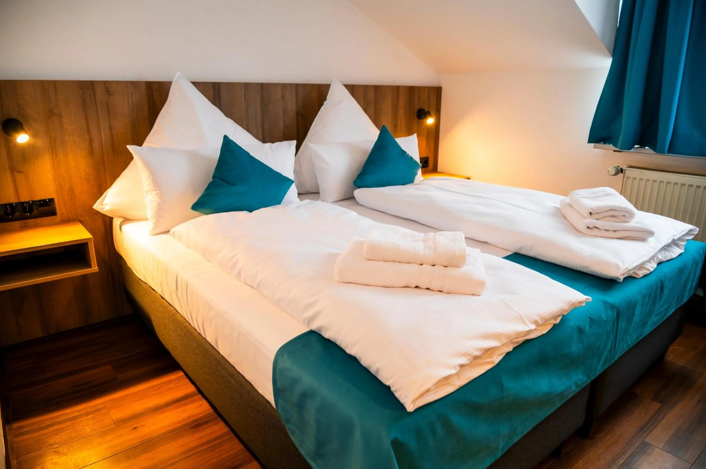 Bed in Hotel Hansa Stuttgart City