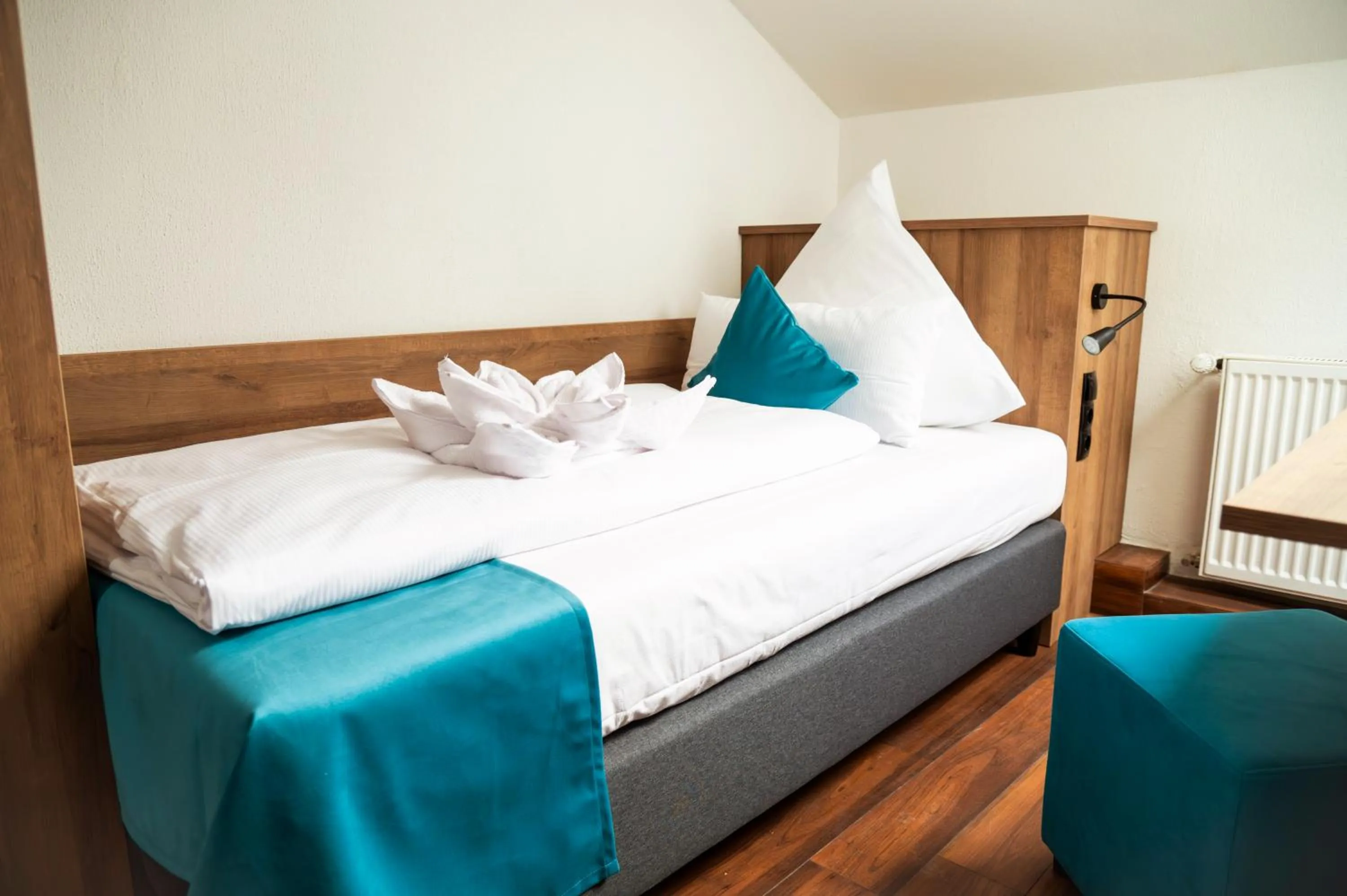 Bed in Hotel Hansa Stuttgart City