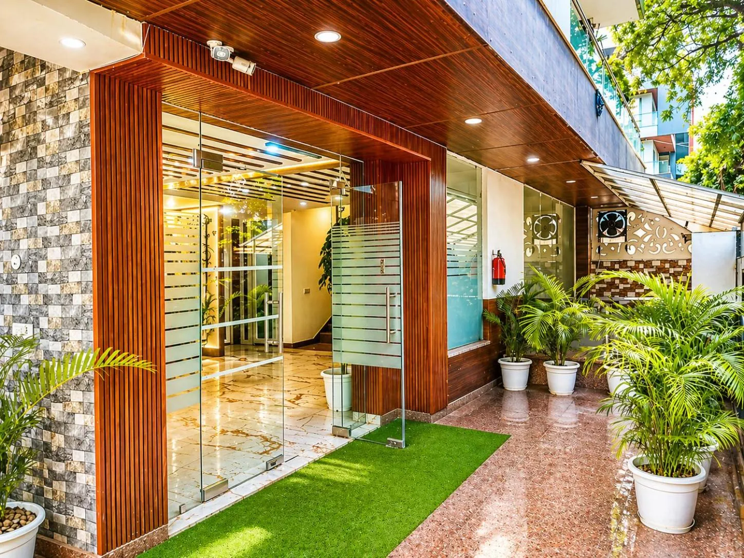 Facade/entrance in Dwelling Residency Hotel
