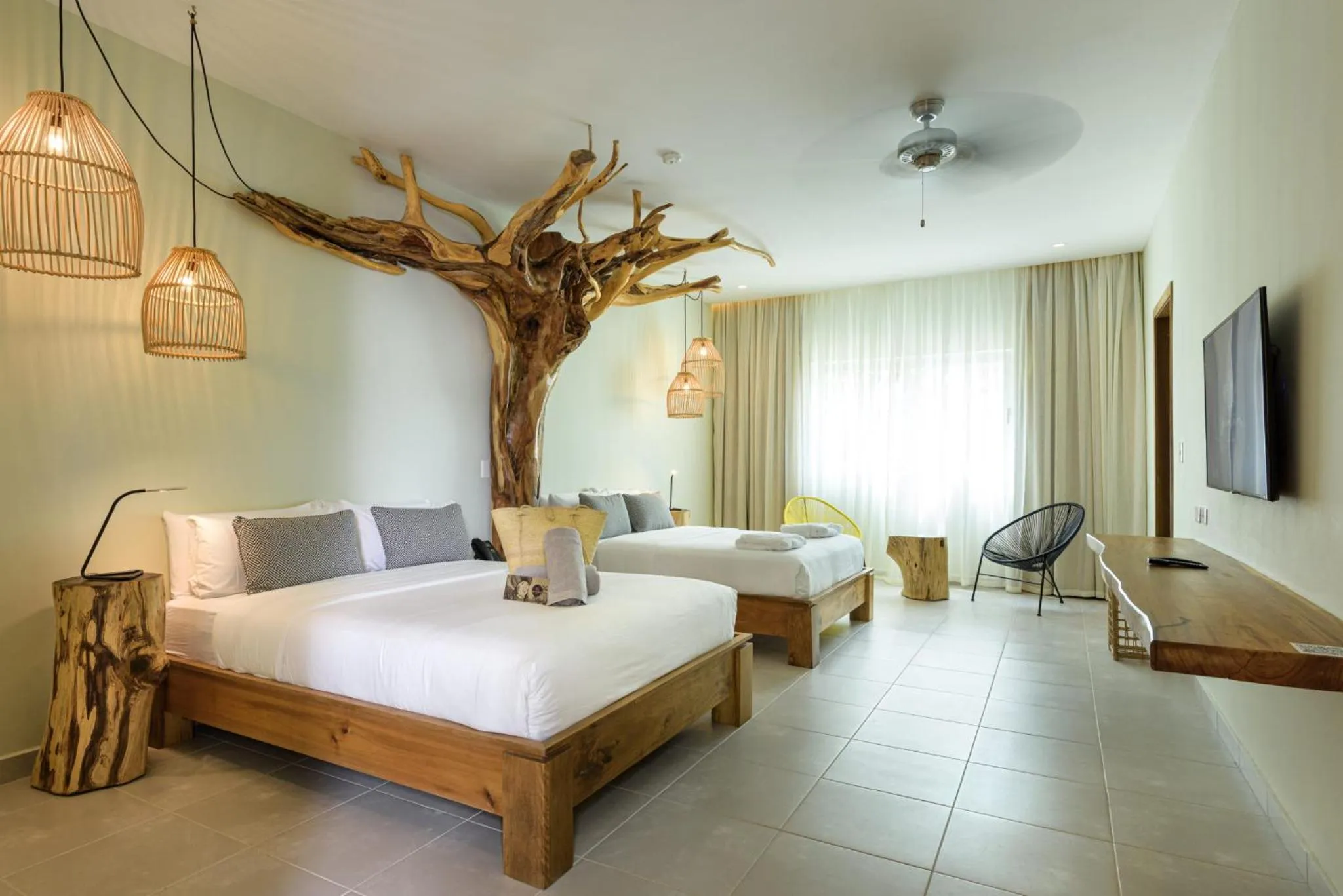 Bed in Saman Boutique Hotel By Mint