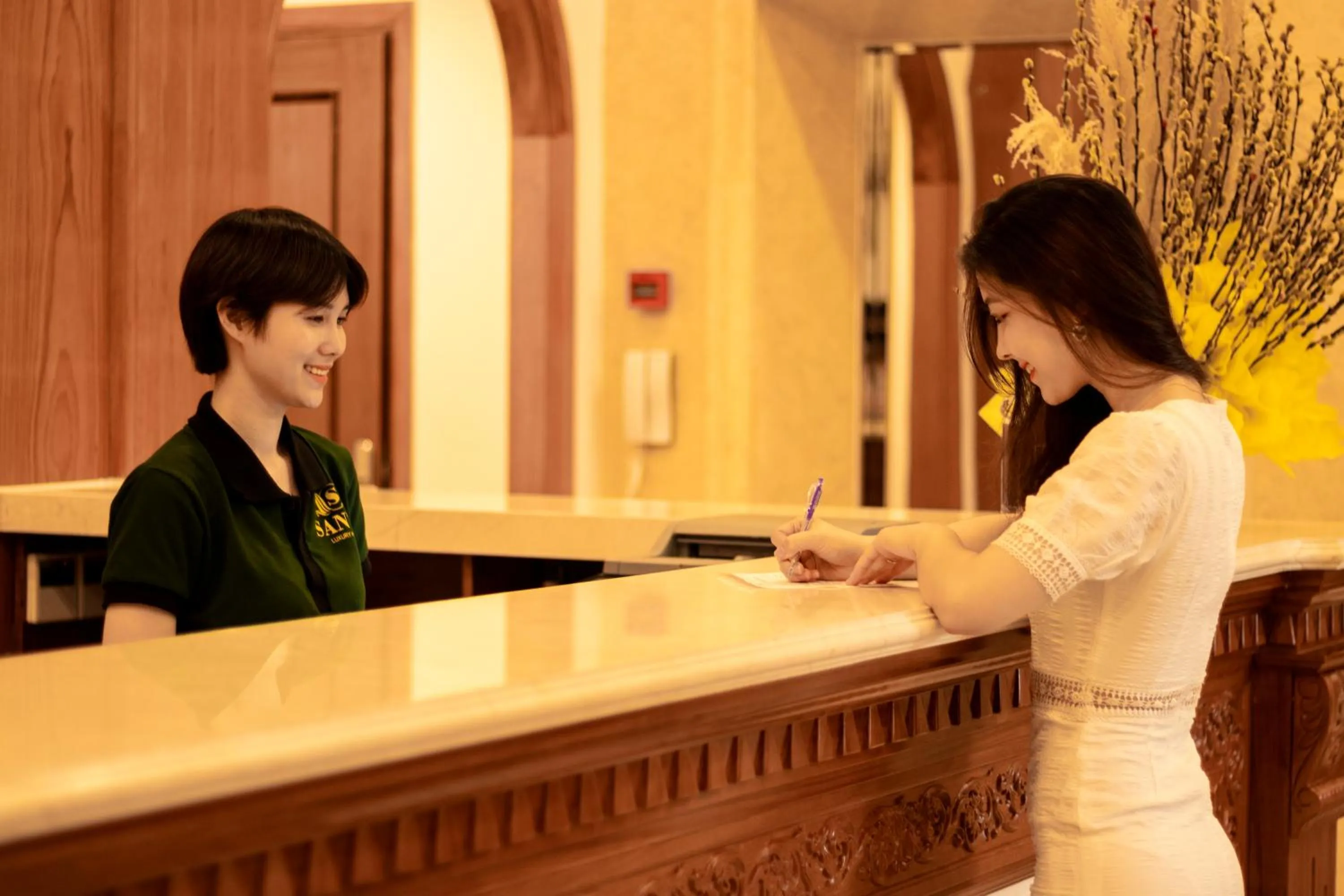 Staff in Santa Luxury Hotel