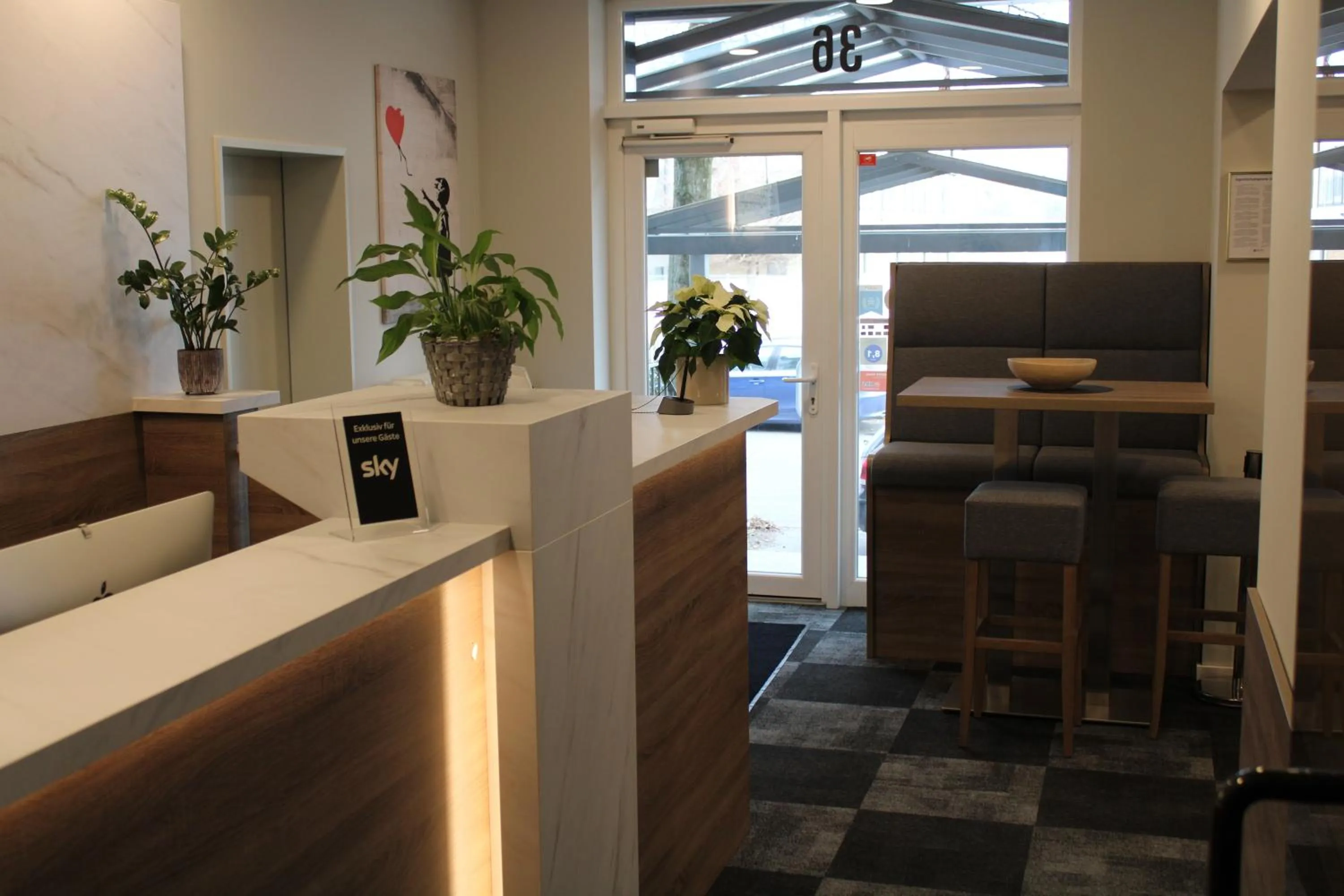 Lobby or reception in Hotel Am Vogelsanger Weg