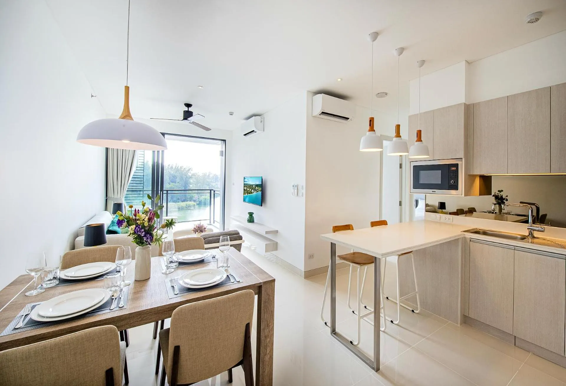 Kitchen or kitchenette in Cassia Residences by Laguna Phuket