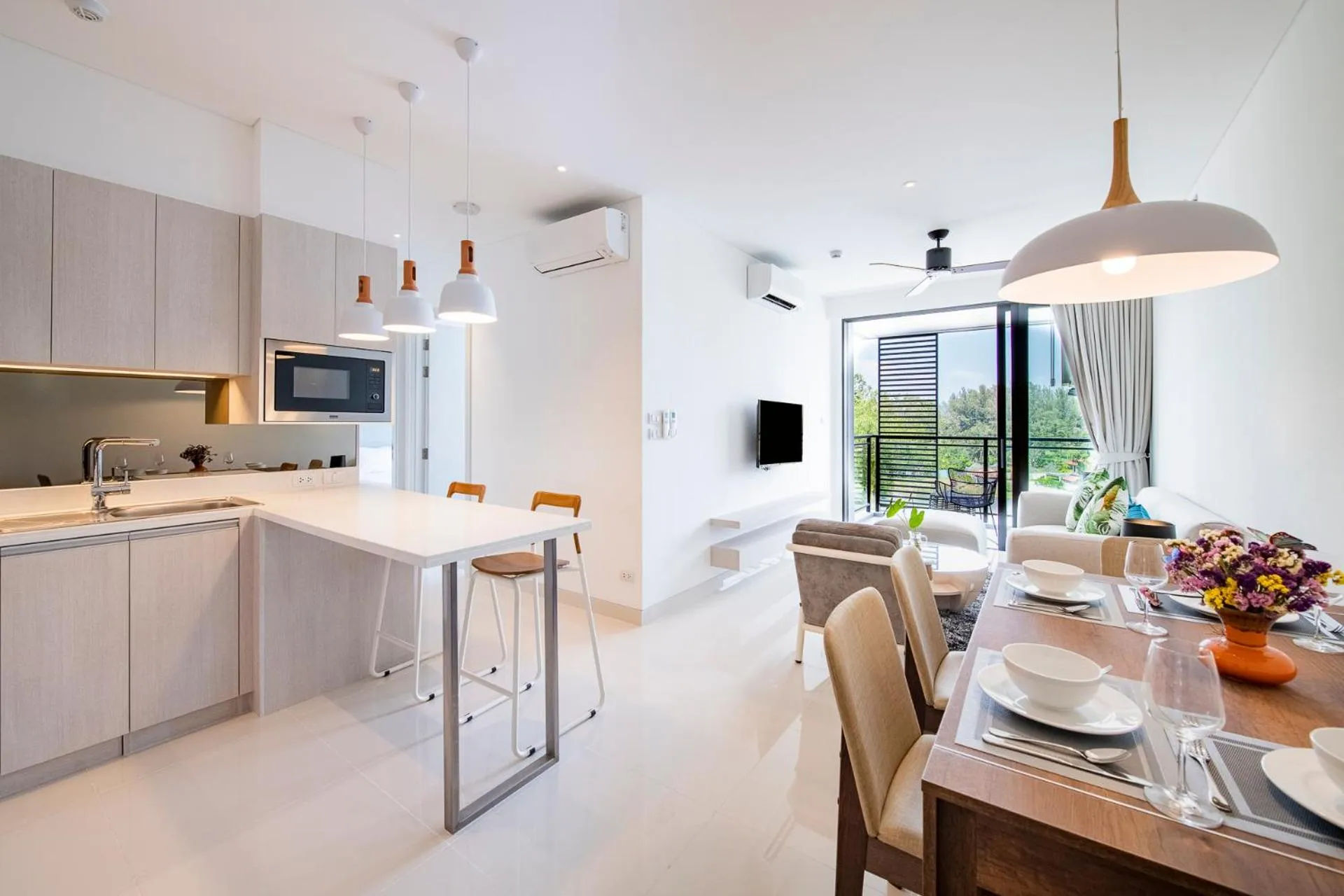 Kitchen or kitchenette in Cassia Residences by Laguna Phuket