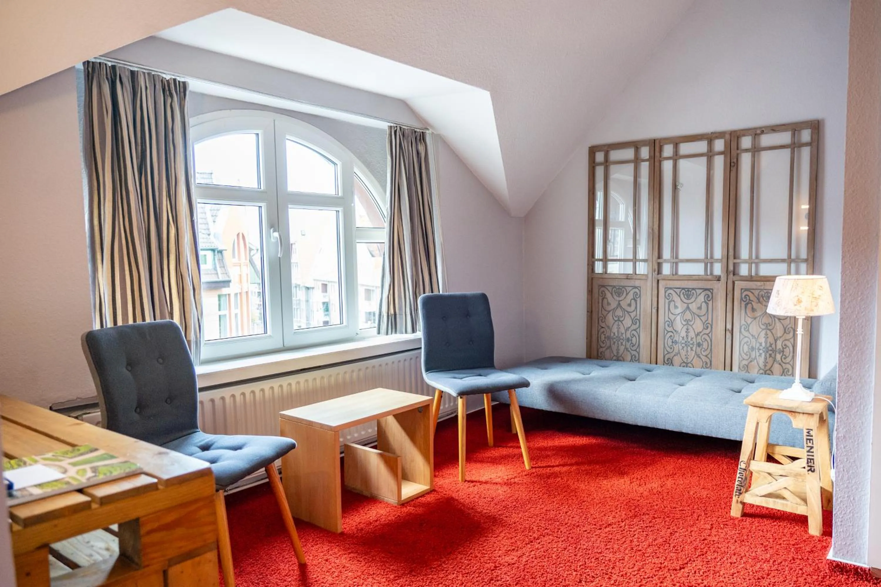 Living room, Bed in Hotel Haus Martens