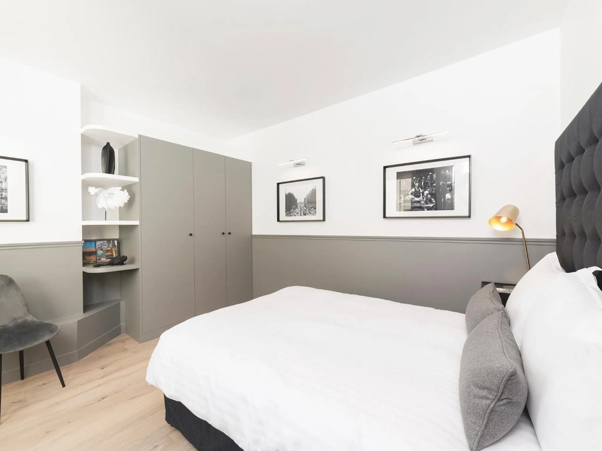 Bedroom, Bed in LivinParis - Luxury AC 3 Bedrooms Le Marais III