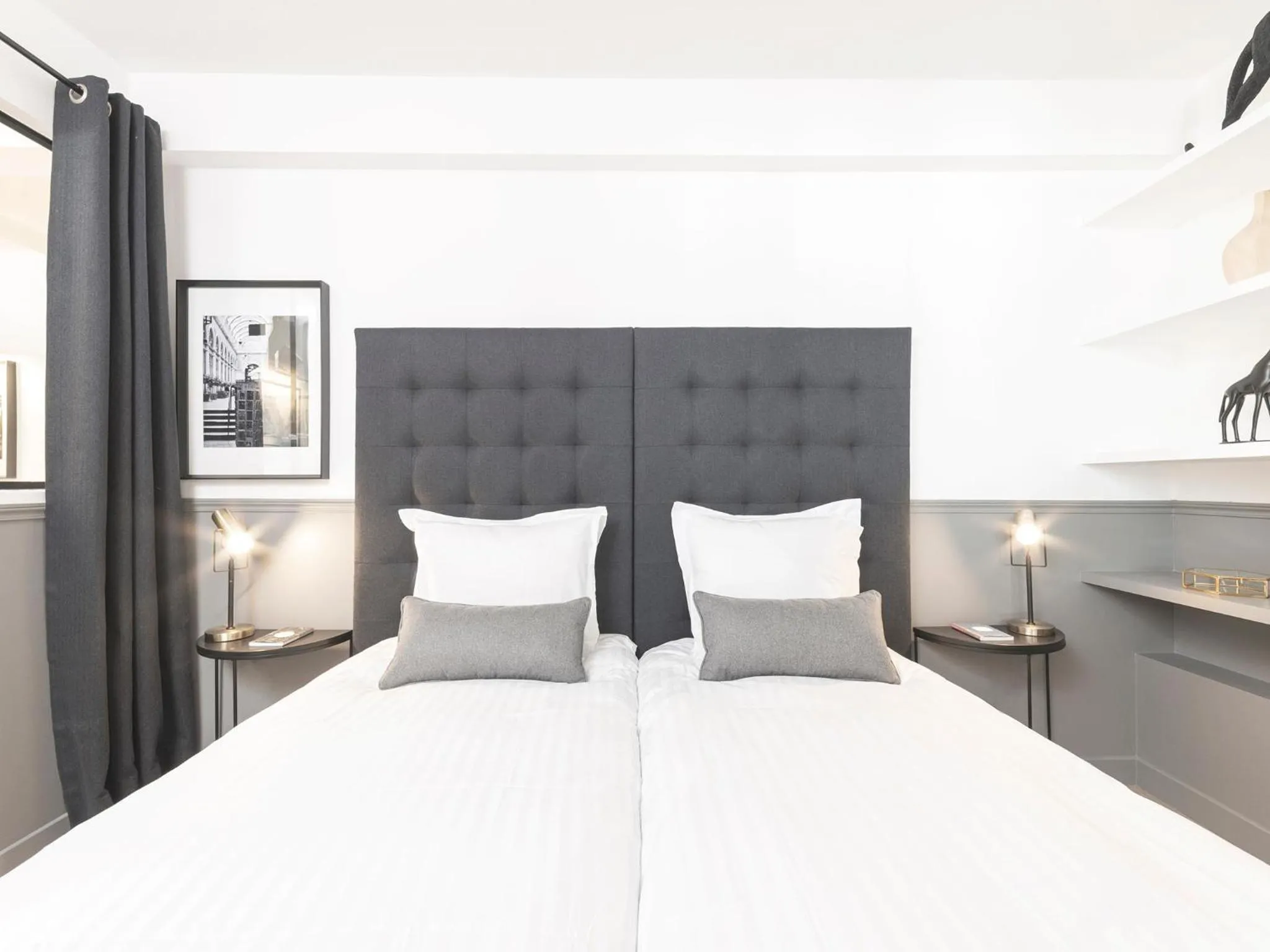 Bedroom, Bed in LivinParis - Luxury AC 3 Bedrooms Le Marais III