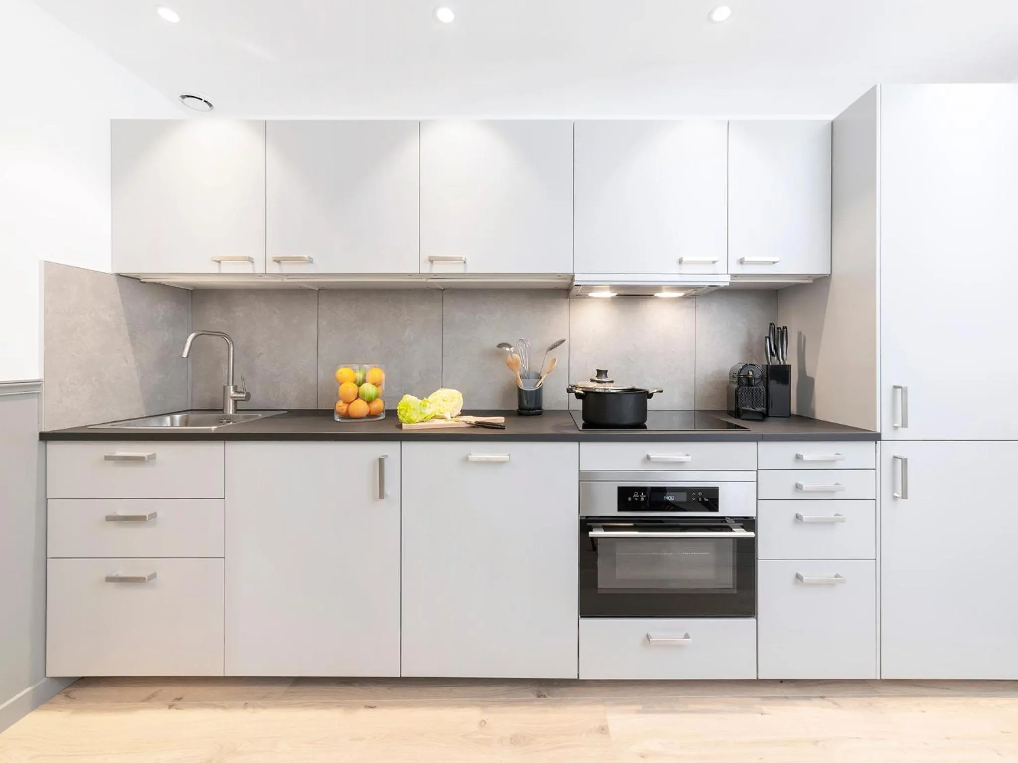 Kitchen or kitchenette in LivinParis - Luxury AC 3 Bedrooms Le Marais III