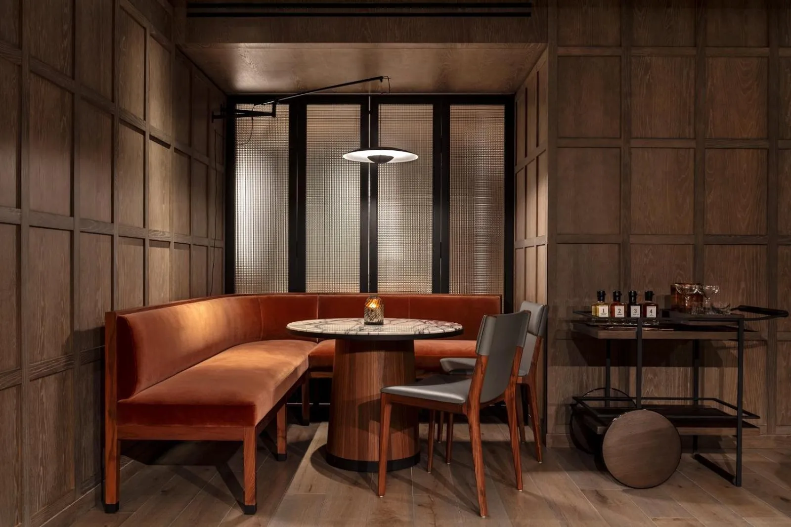 Seating area in The Londoner