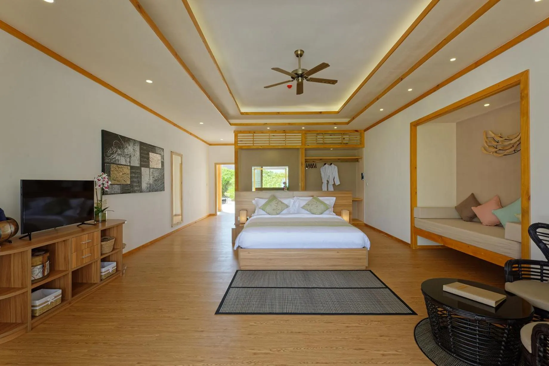 Photo of the whole room, Bed in Brennia Kottefaru Maldives