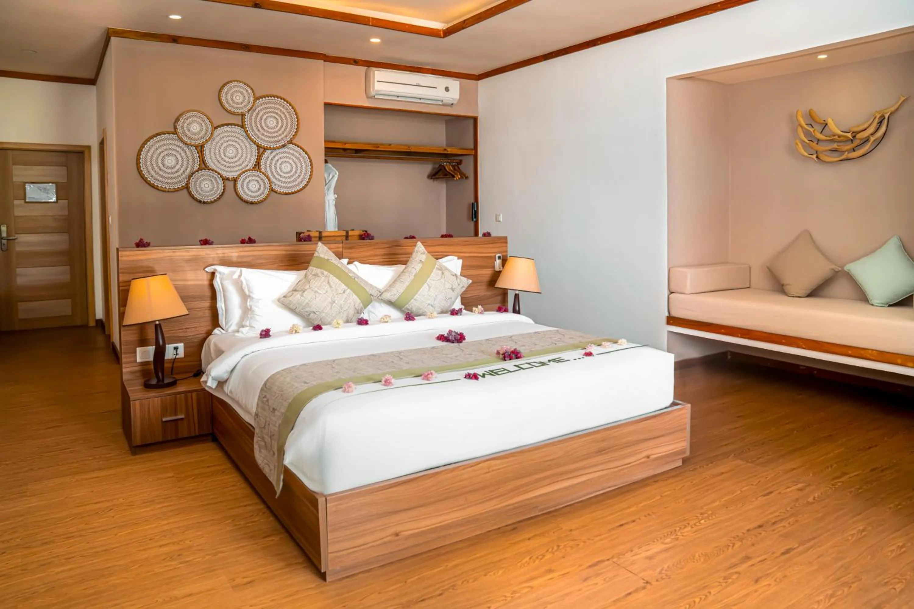 Bed in Brennia Kottefaru Maldives