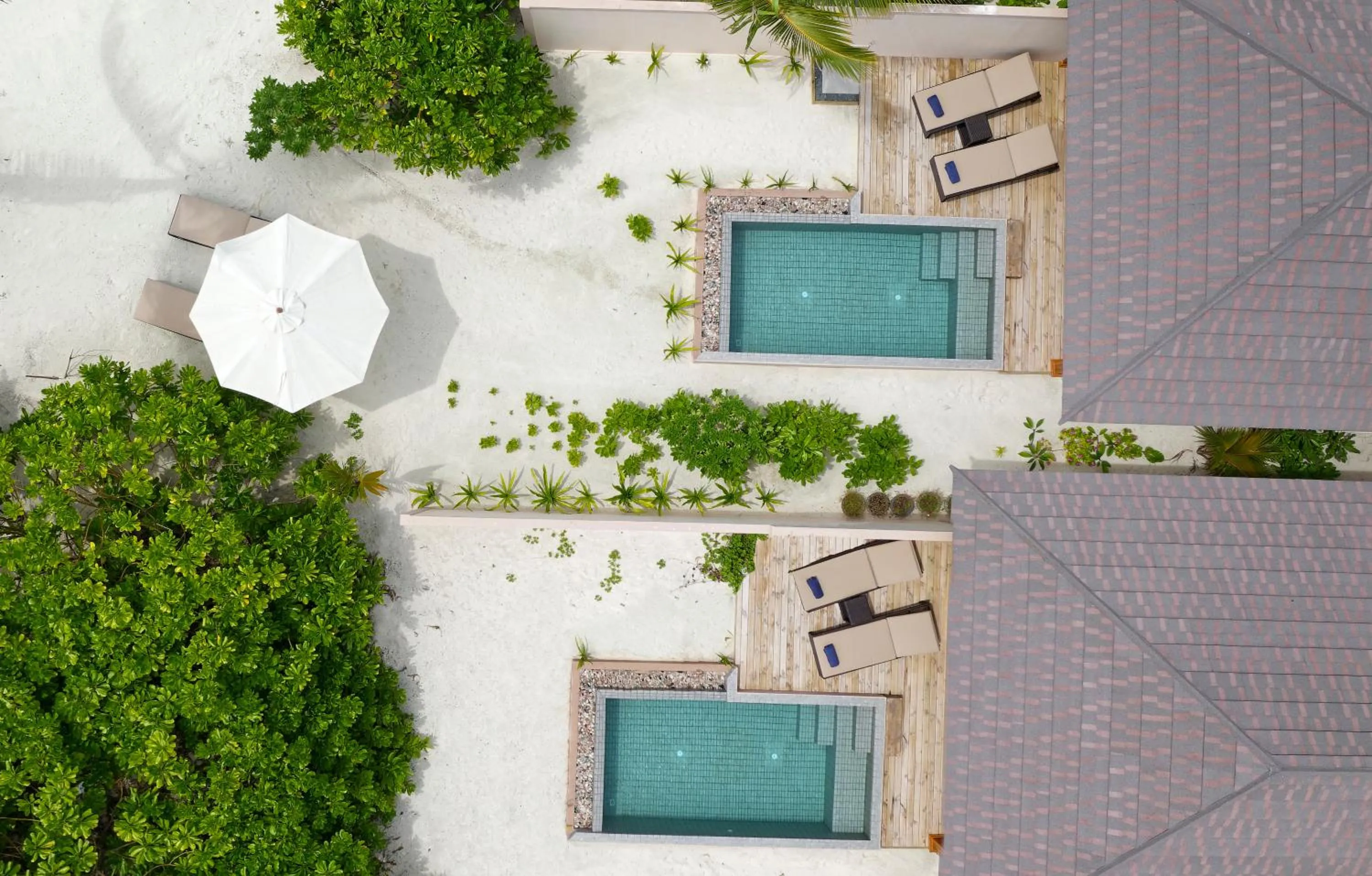 Bird's eye view in Brennia Kottefaru Maldives