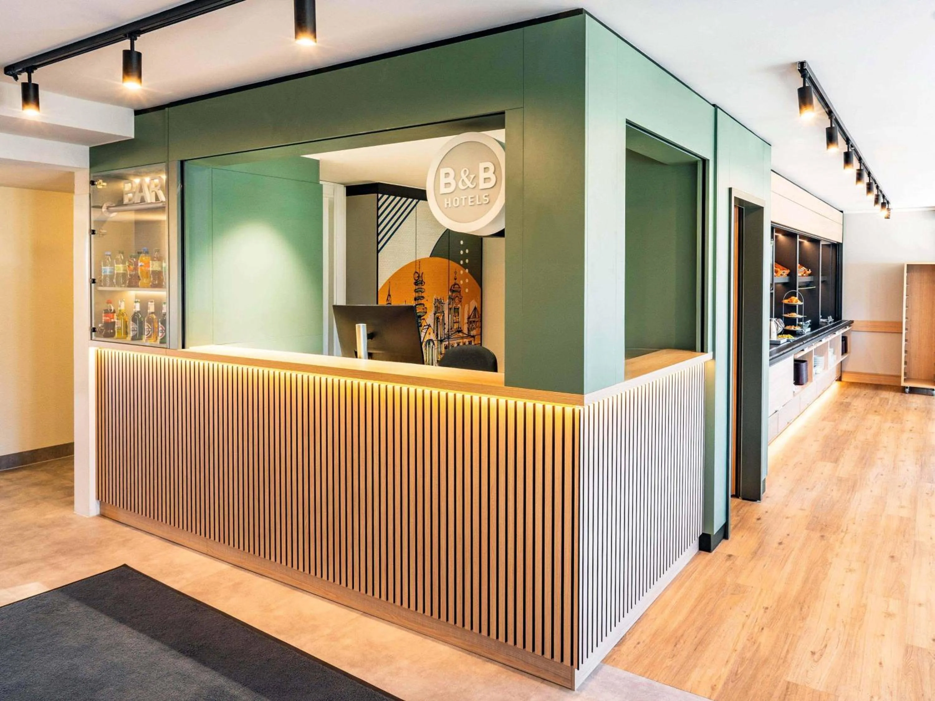 Lobby or reception in B&B HOTEL Hannover-Laatzen