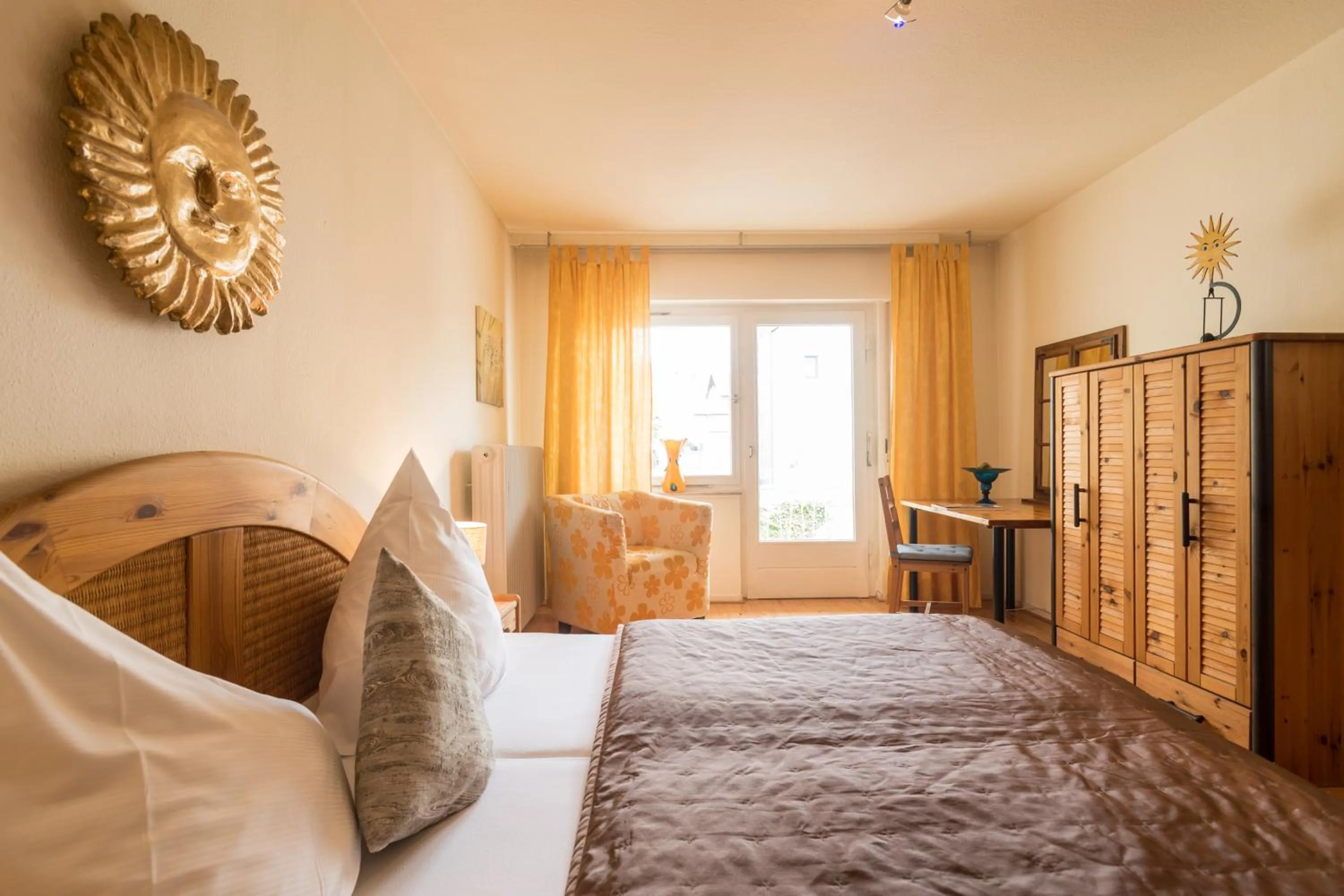 Decorative detail, Bed in Hotel Ahrbella