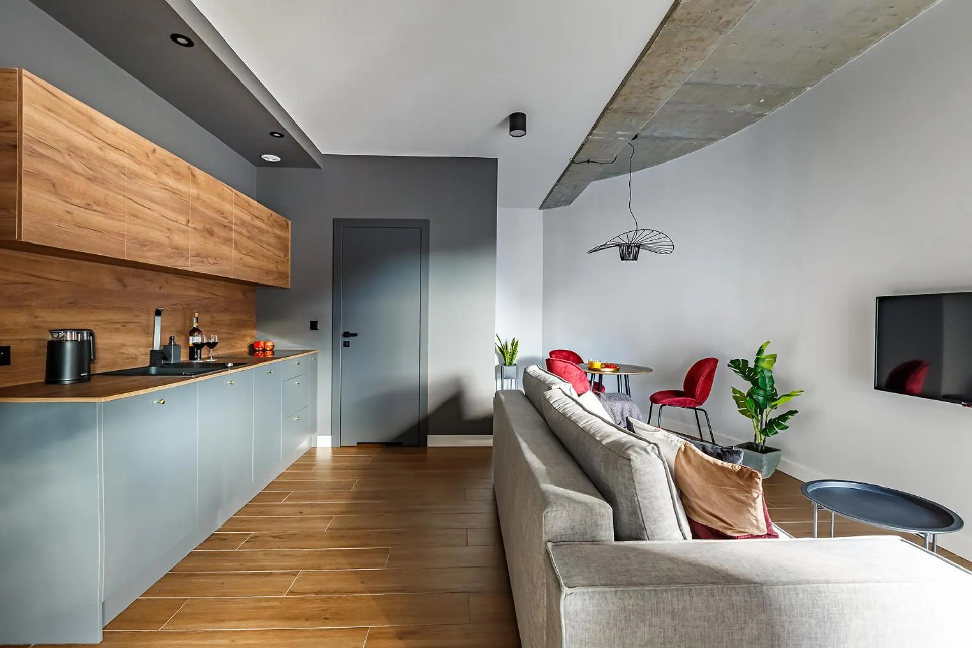 Kitchen or kitchenette in Homewell Boutique Apartments Stare Miasto