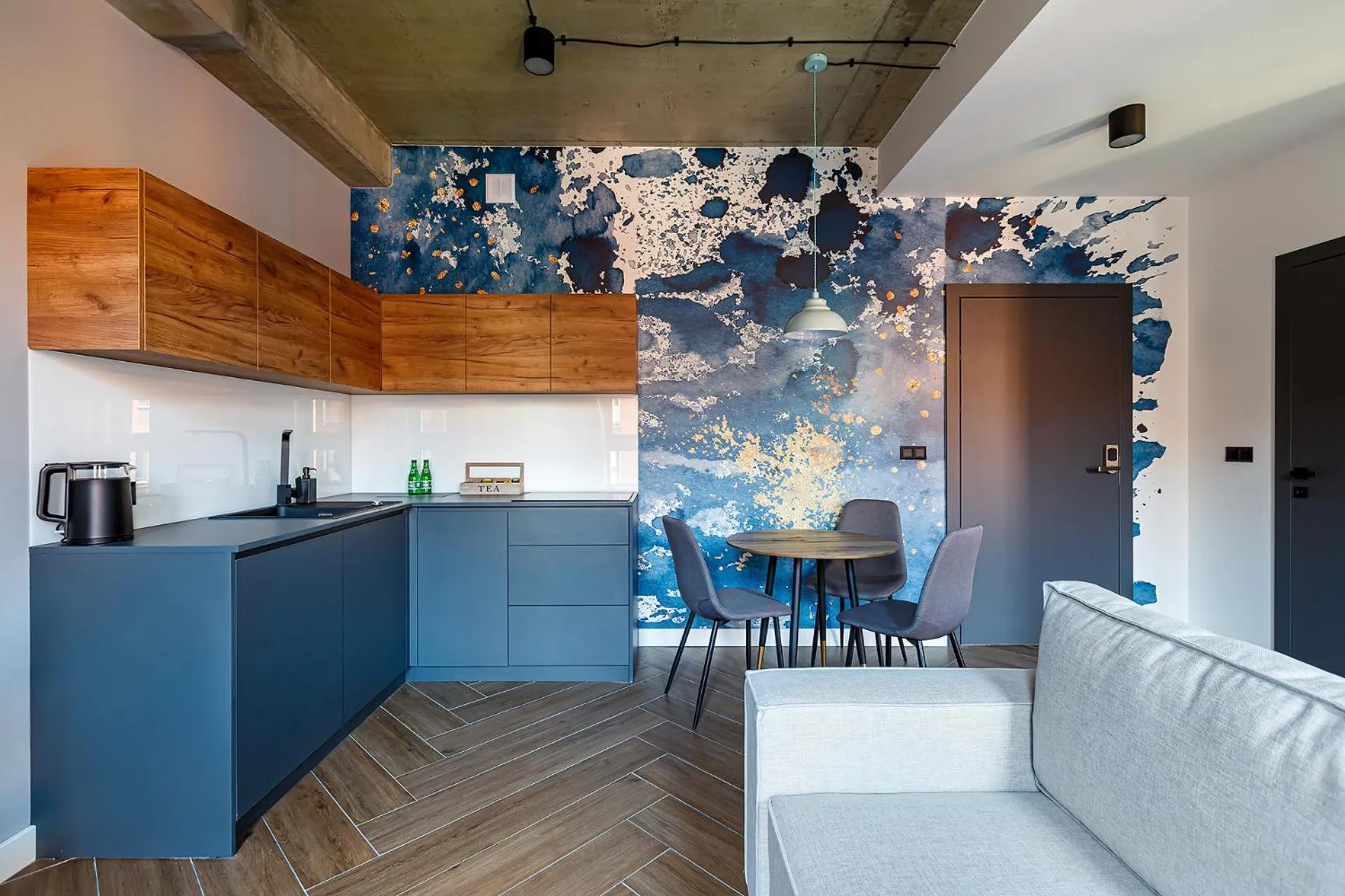 Kitchen or kitchenette in Homewell Boutique Apartments Stare Miasto