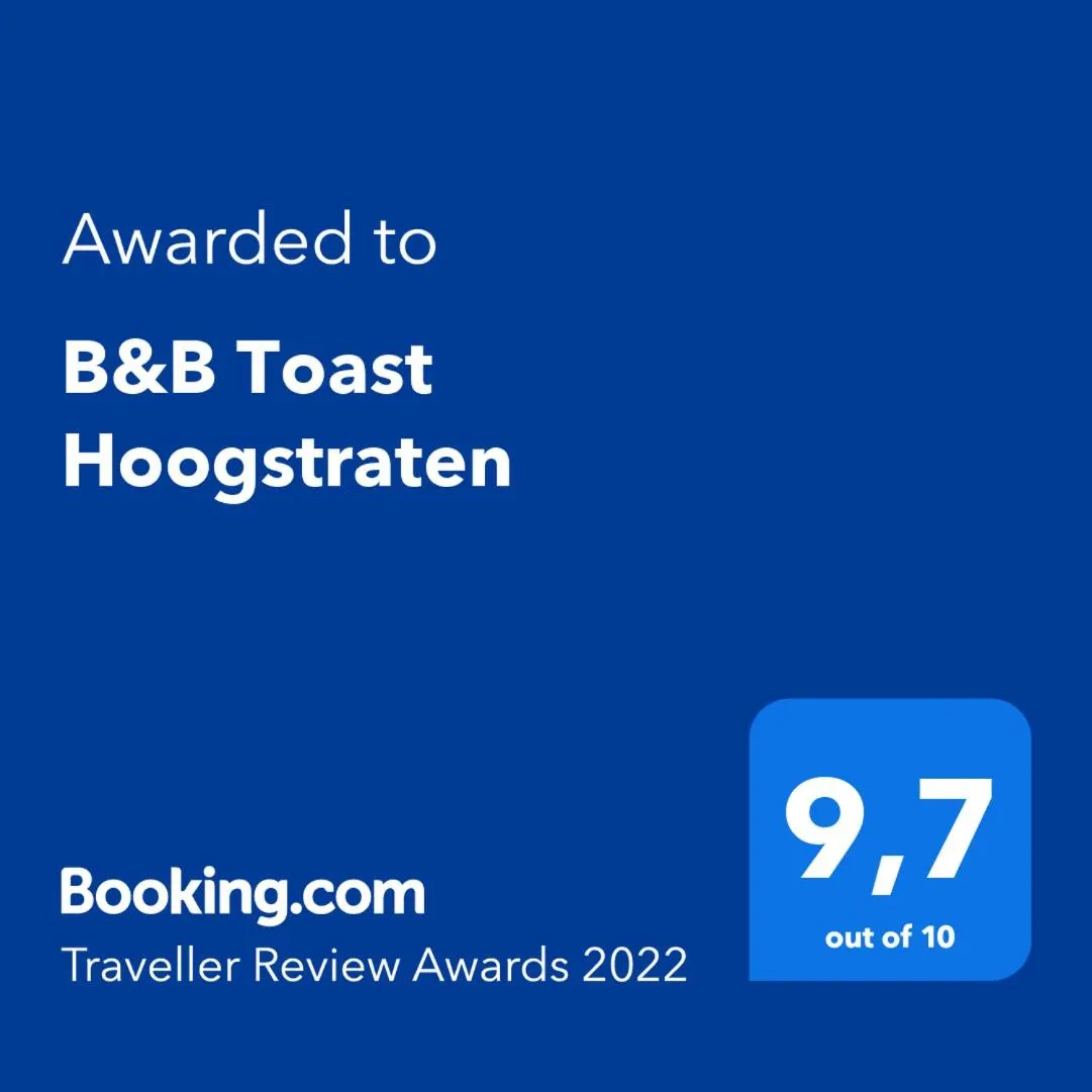 Certificate/Award in B&B Toast Hoogstraten