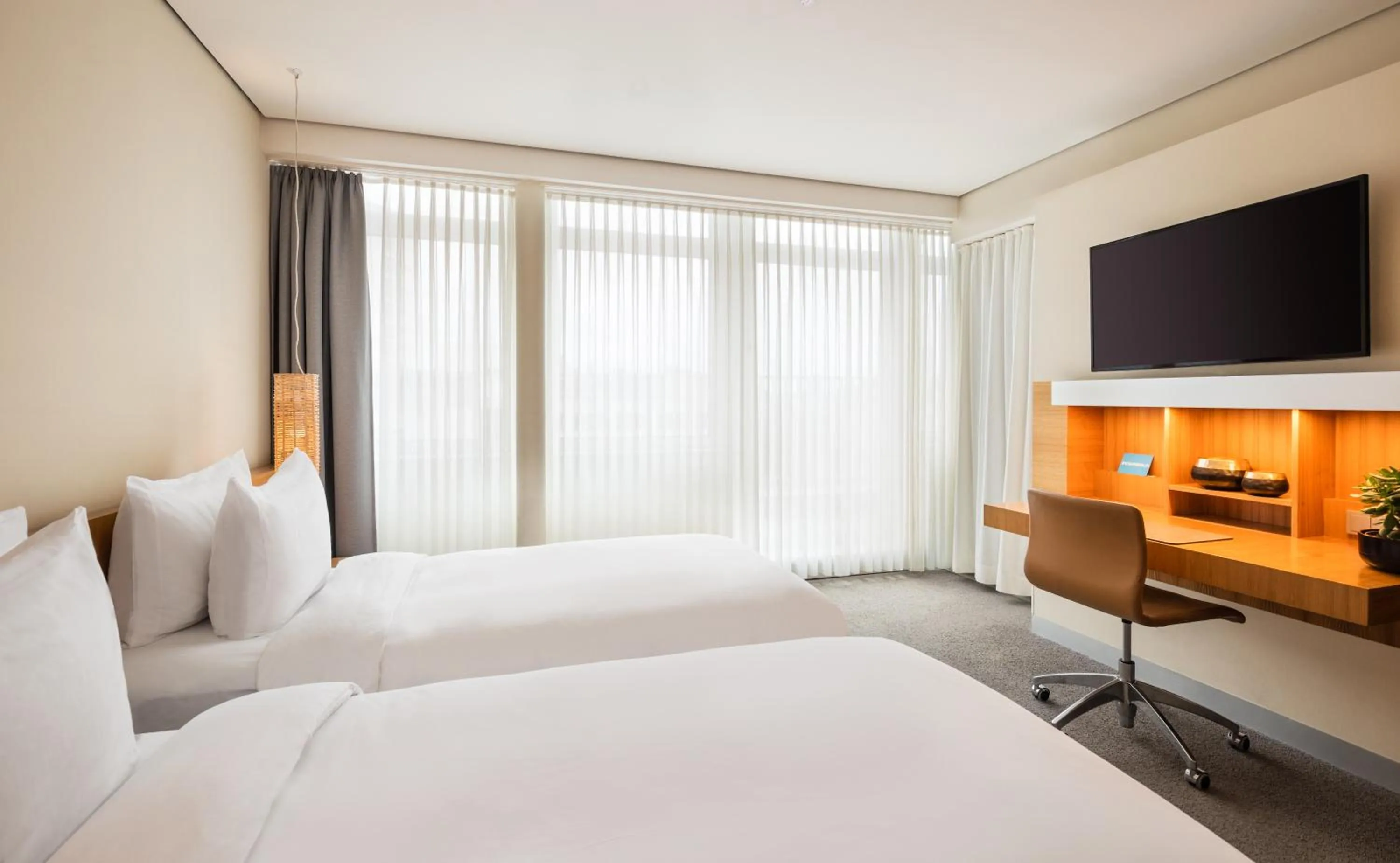 Bed in Lindner Hotel Berlin Ku'damm, part of JdV by Hyatt