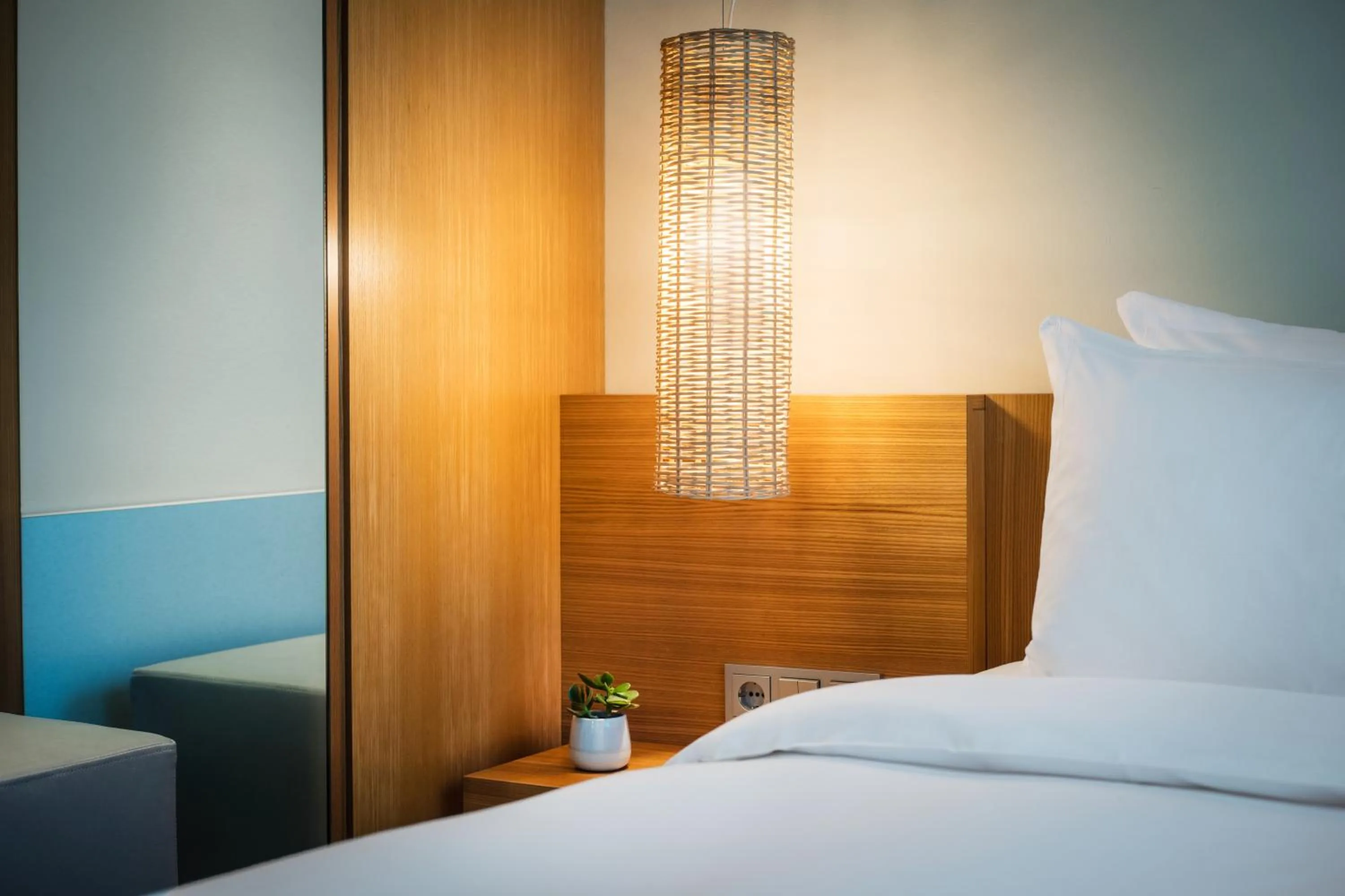 Bed in Lindner Hotel Berlin Ku'damm, part of JdV by Hyatt