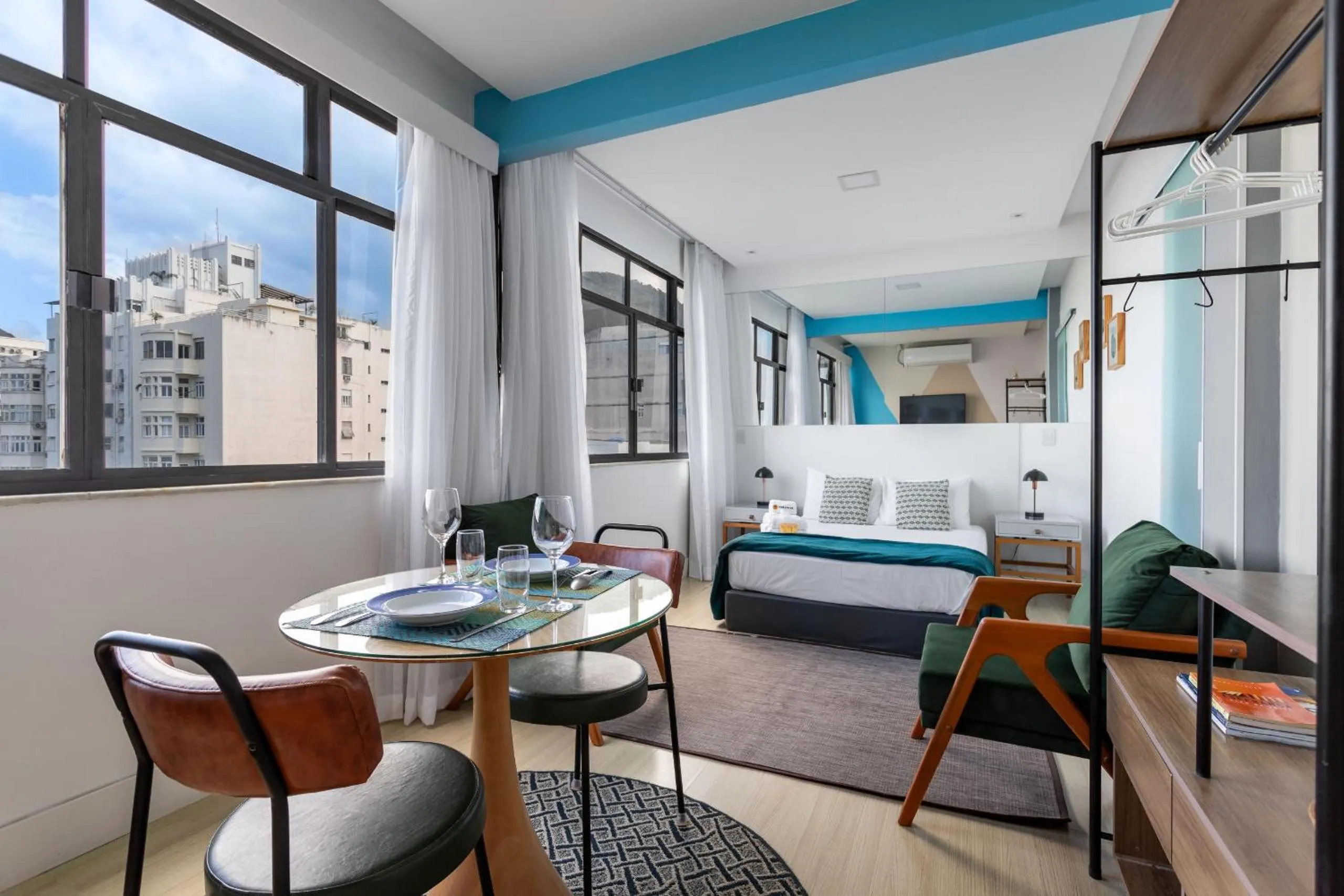 Bed in Vista da praia de Copacabana - NSC1006 Z3