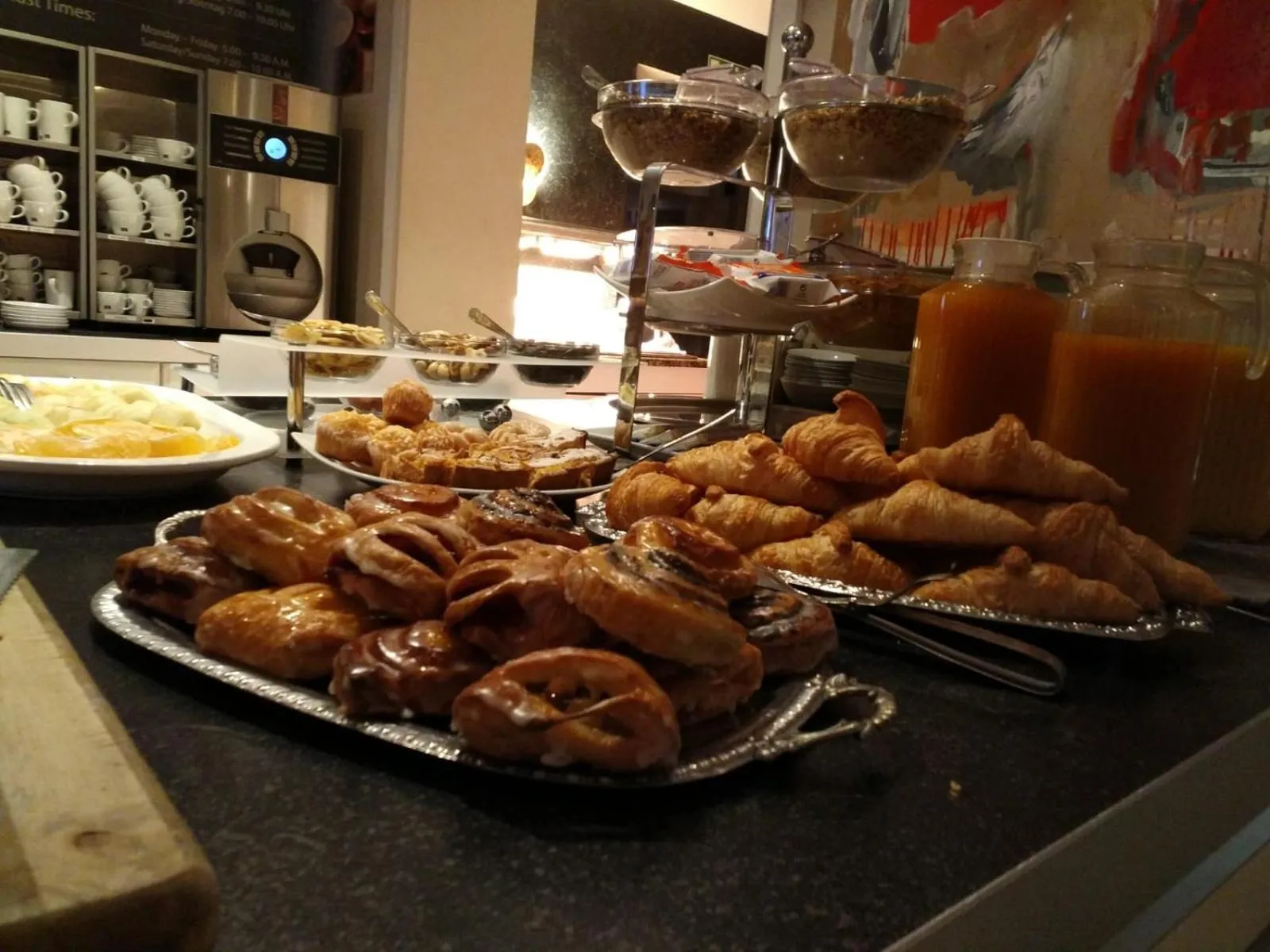 Buffet breakfast in Hotel Domizil